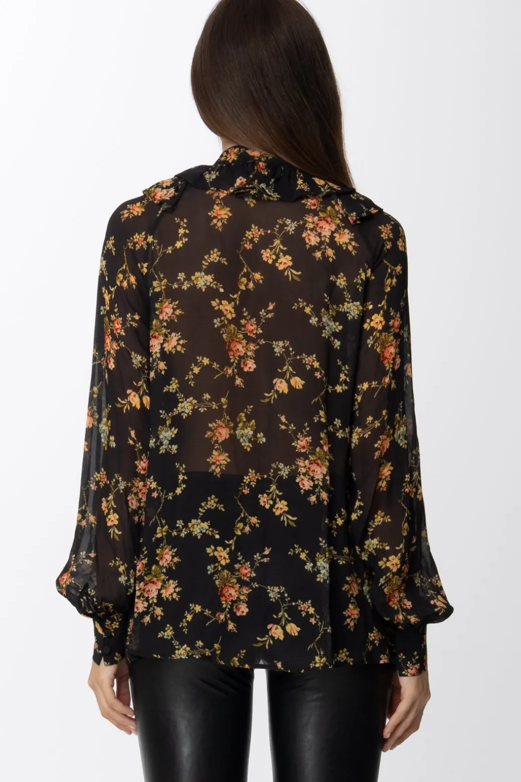Donna Aniye By Blusa Bobby a Fiori con Rouches