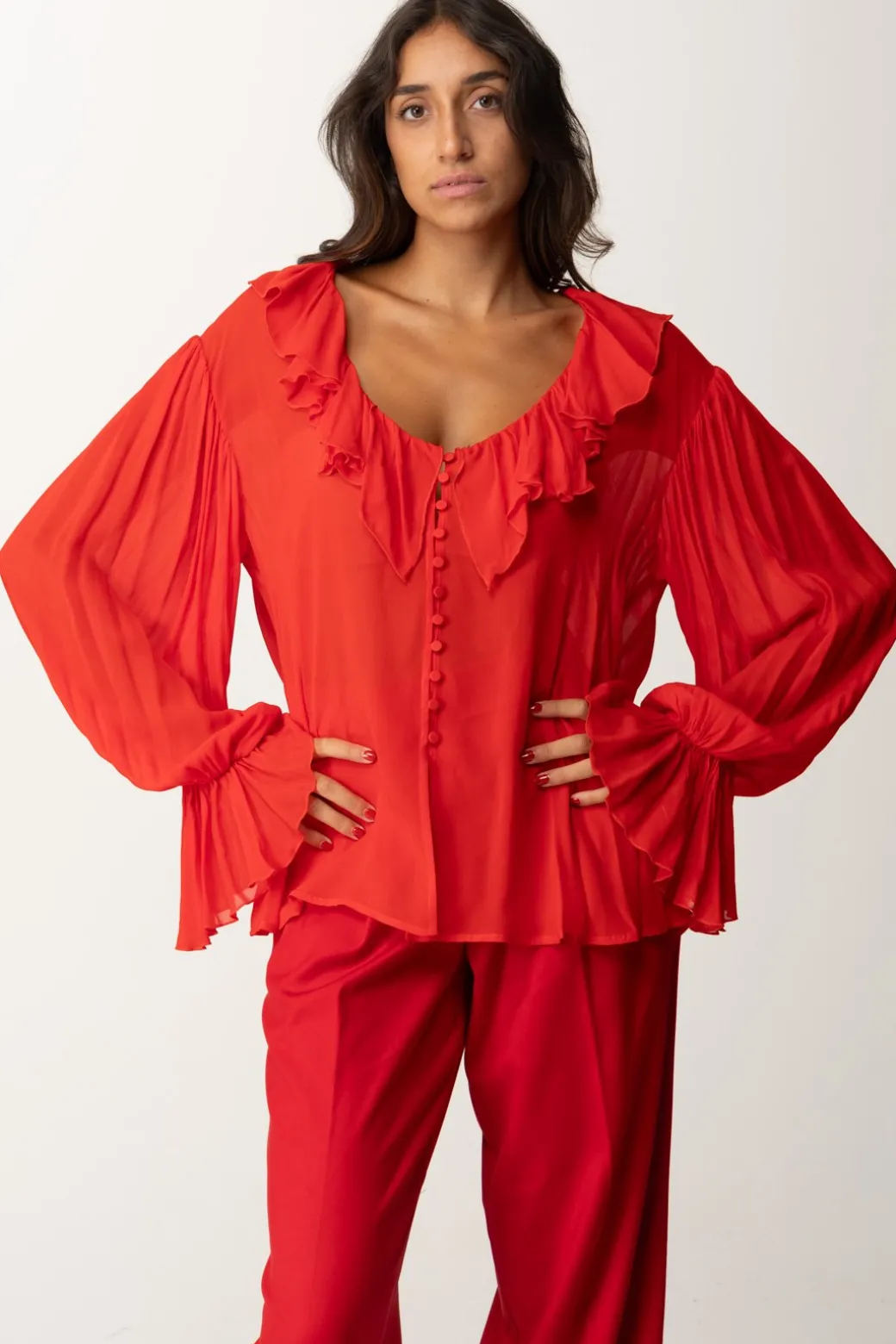 Donna Aniye By Blusa con Volant Biba