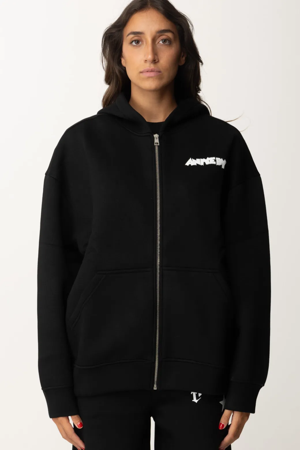 Donna Aniye By Felpa Full Zip con Cappuccio e Stampa Mickey