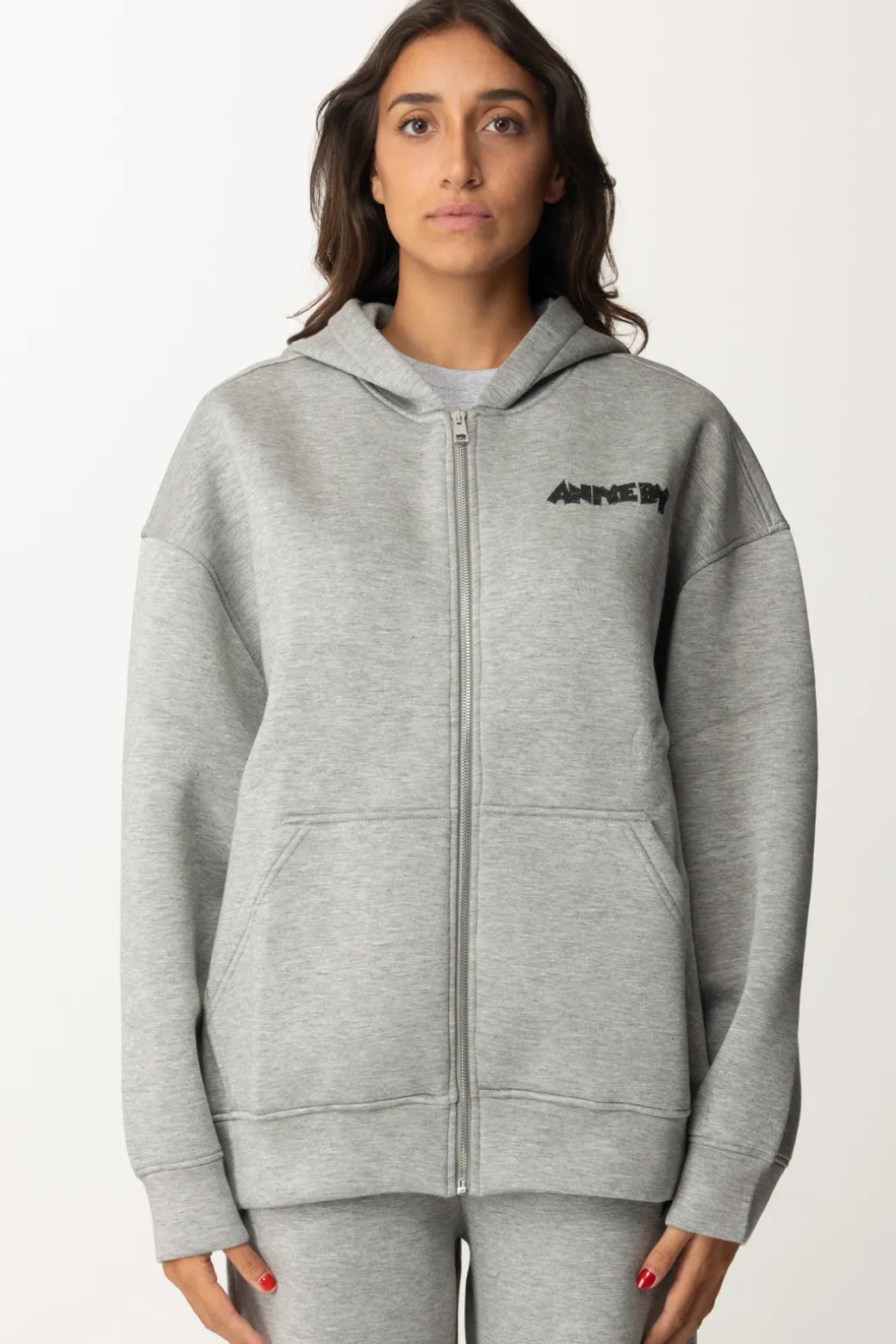 Donna Aniye By Felpa Full Zip con Cappuccio e Stampa Mickey