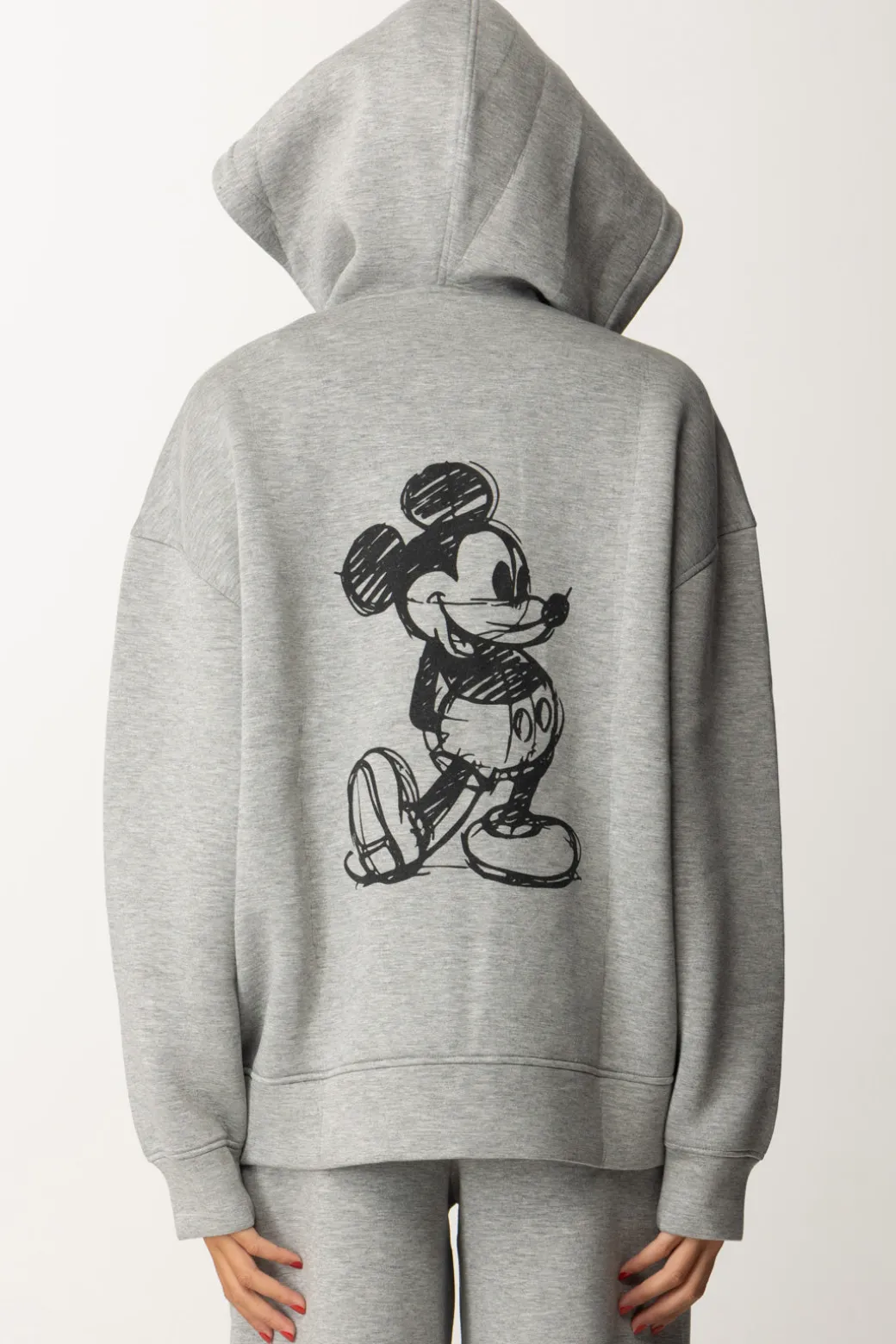 Donna Aniye By Felpa Full Zip con Cappuccio e Stampa Mickey