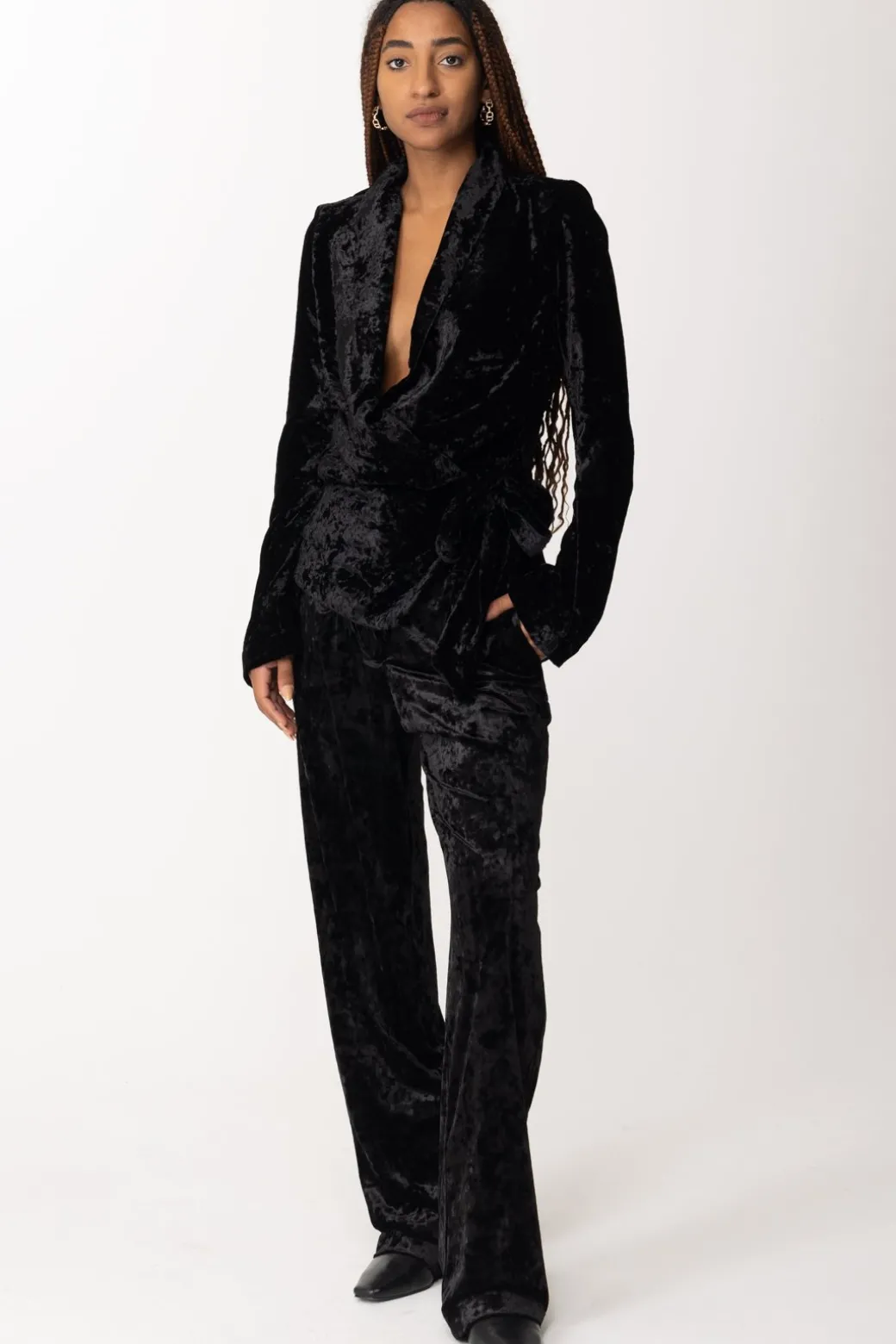 Donna Aniye By Giacca In Velluto Zira con Chiusura a Fiocco