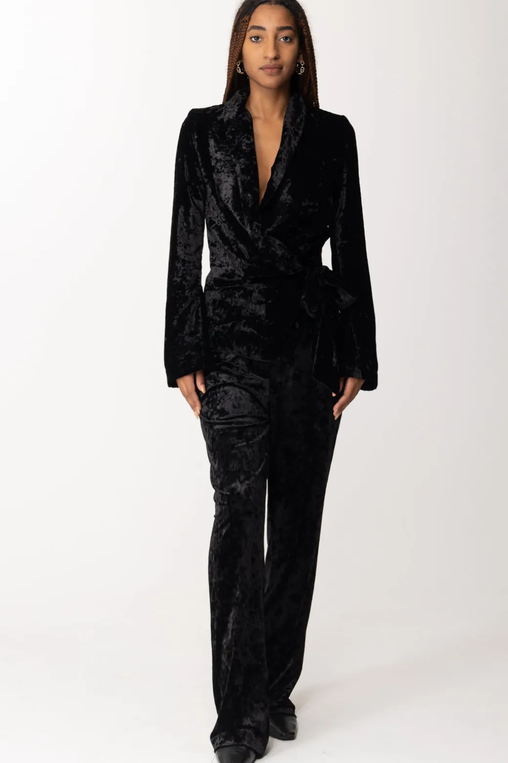 Donna Aniye By Giacca In Velluto Zira con Chiusura a Fiocco