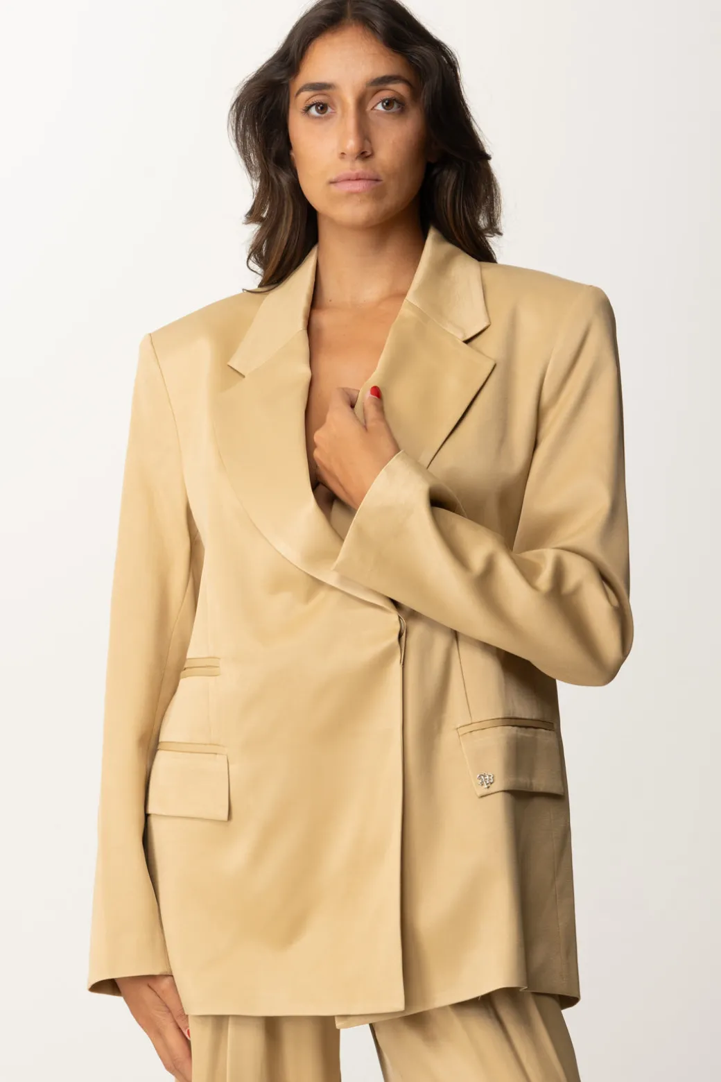 Donna Aniye By Giacca Oversize In Raso Jodie