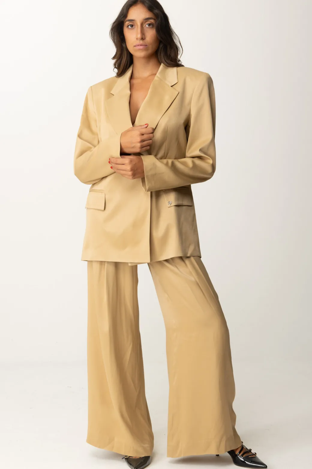 Donna Aniye By Giacca Oversize In Raso Jodie