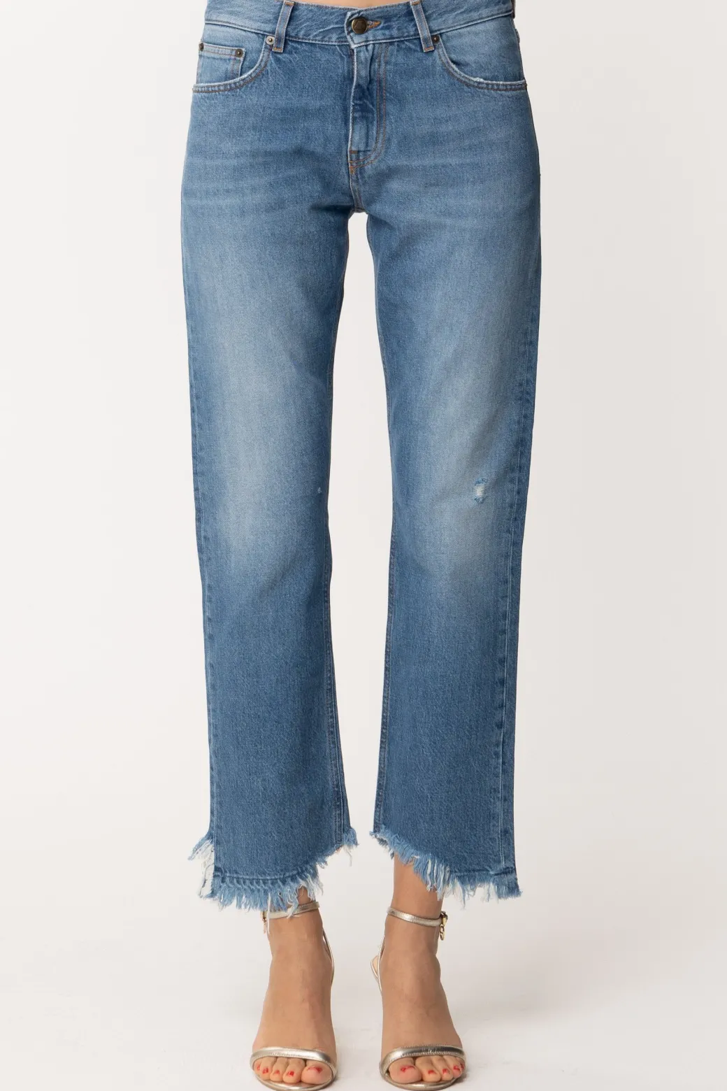 Donna Aniye By Jeans Boyfriend Dakota con Orlo Sfrangiato