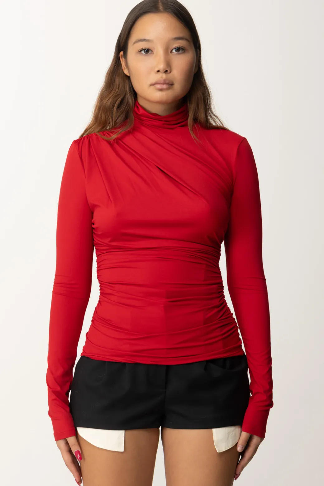 Donna Aniye By Maglia In Jersey con Collo Alto Jett