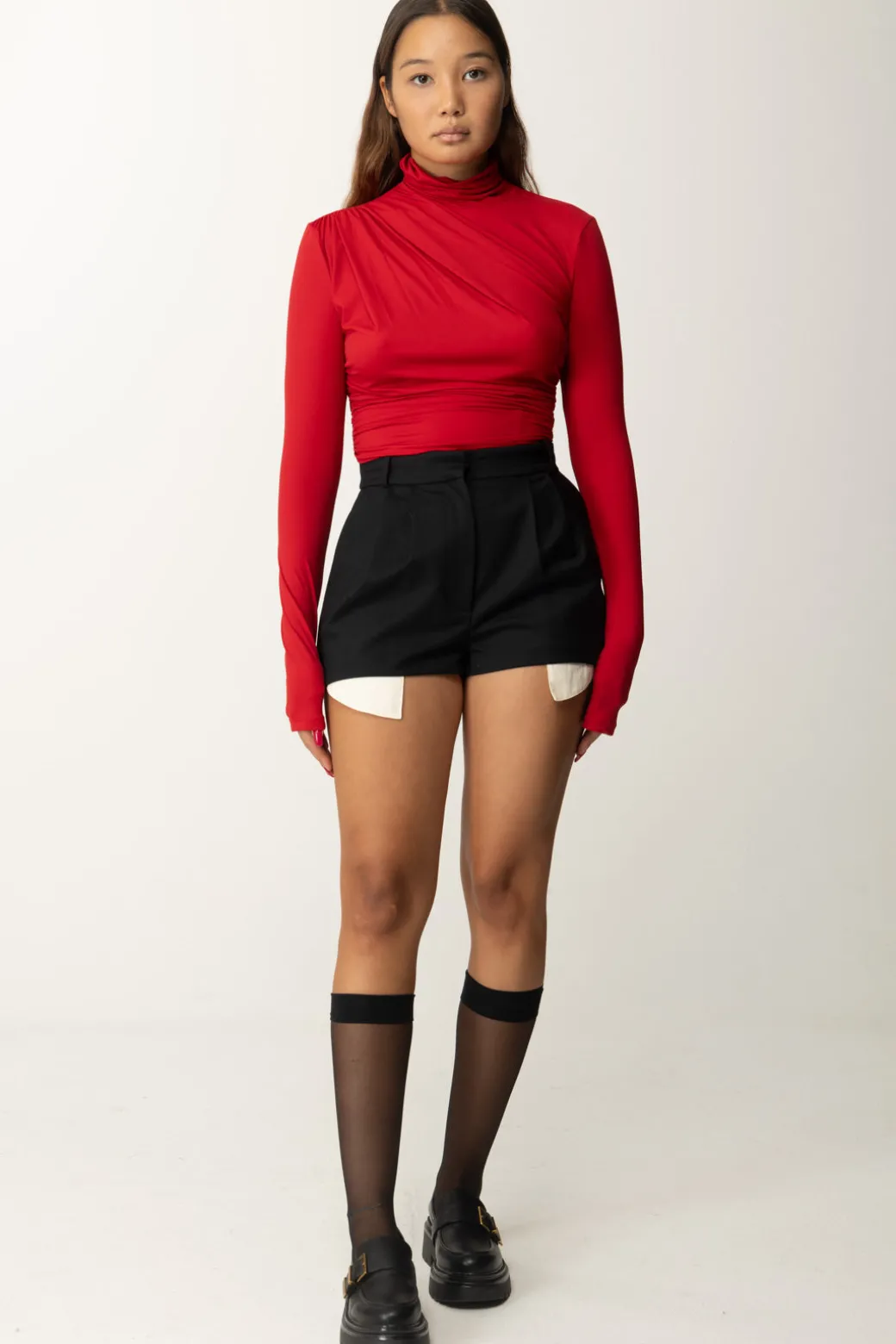 Donna Aniye By Maglia In Jersey con Collo Alto Jett