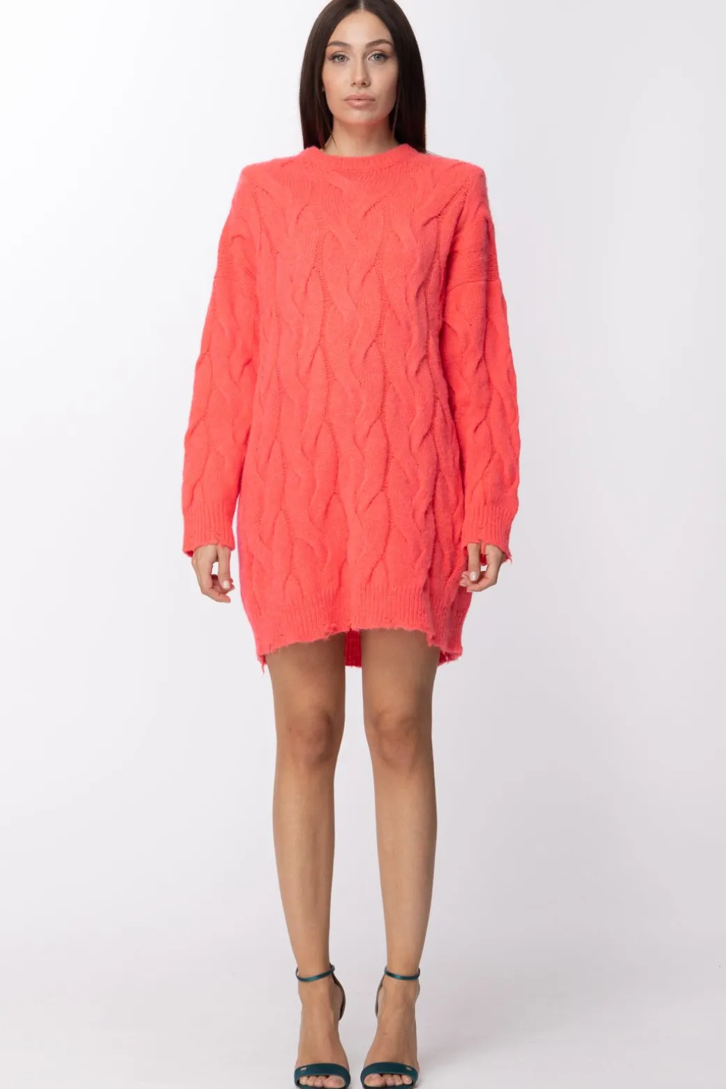 Donna Aniye By Maxi Pullover con Motivo a Trecce
