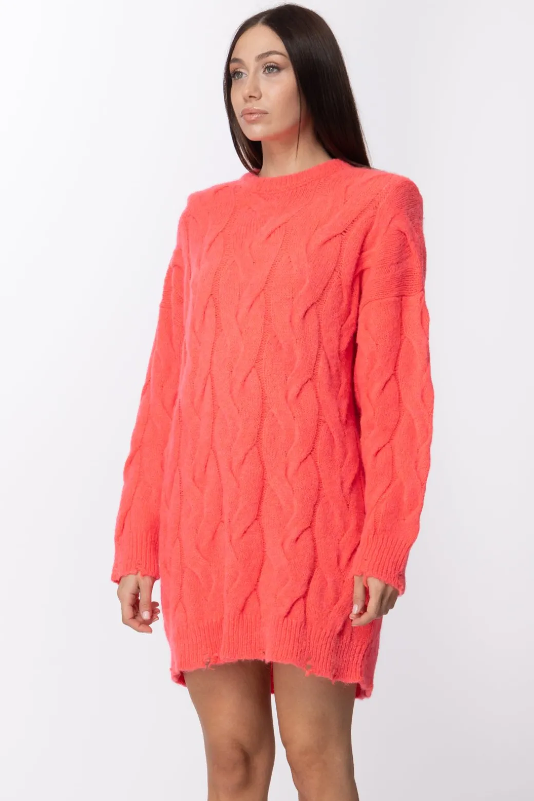 Donna Aniye By Maxi Pullover con Motivo a Trecce