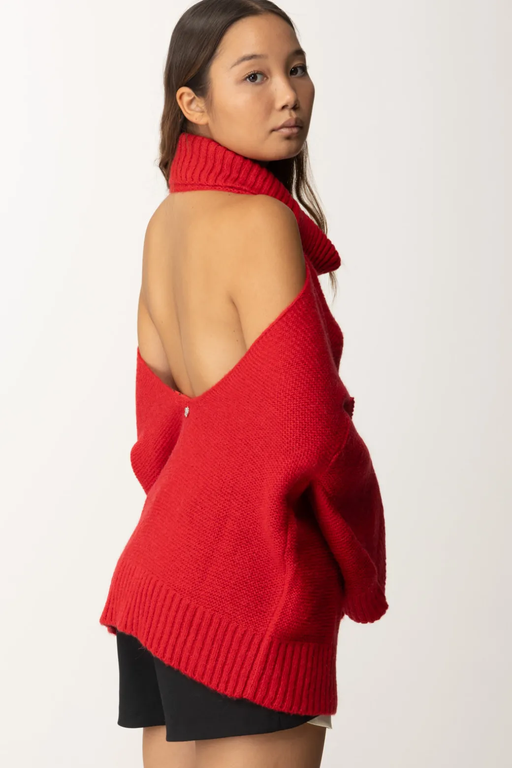 Donna Aniye By Maxi Pullover con Scollatura Sul Retro Maya