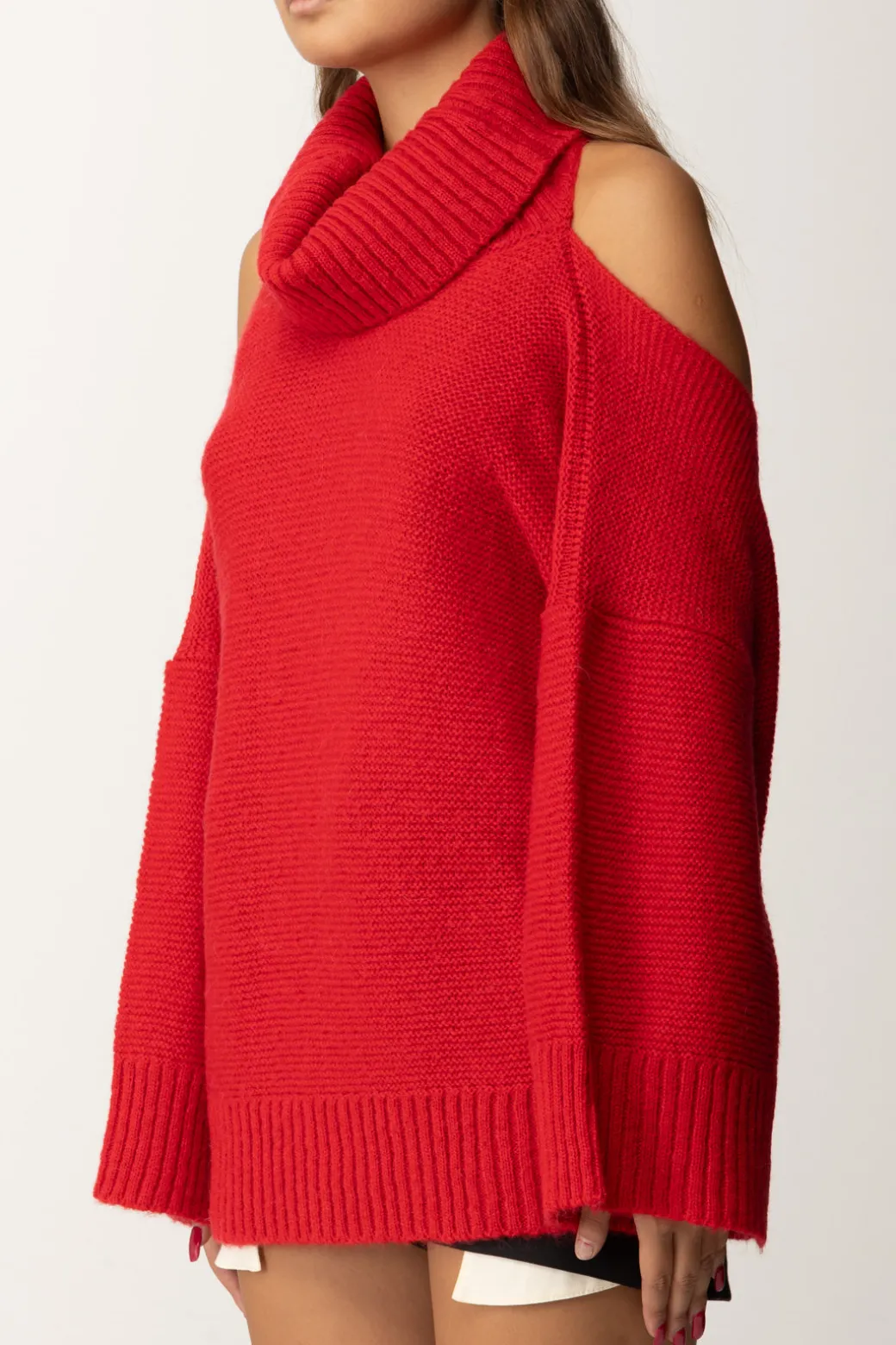 Donna Aniye By Maxi Pullover con Scollatura Sul Retro Maya