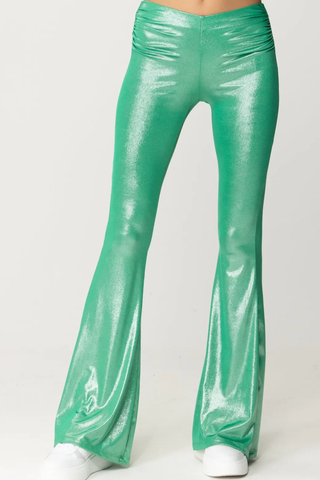 Donna Aniye By Pantalone a Zampa Terry In Jersey Laminato