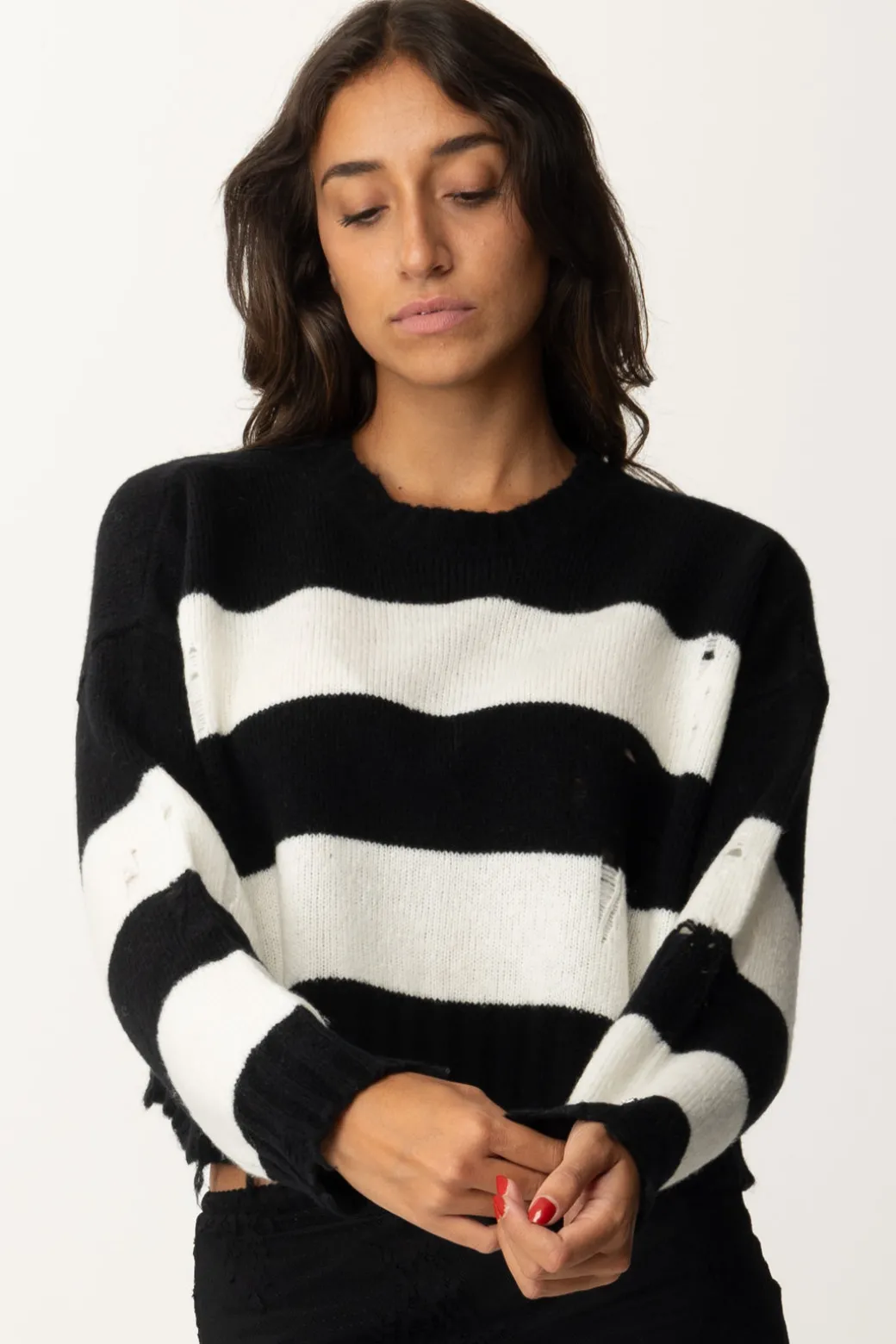 Donna Aniye By Pullover Crop Courtney