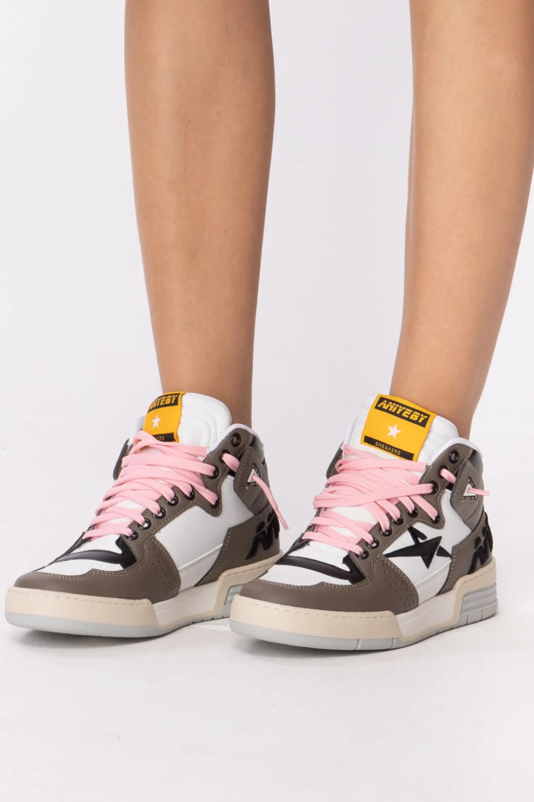 Donna Aniye By Sneakers con Inserti In Pelle e Camoscio