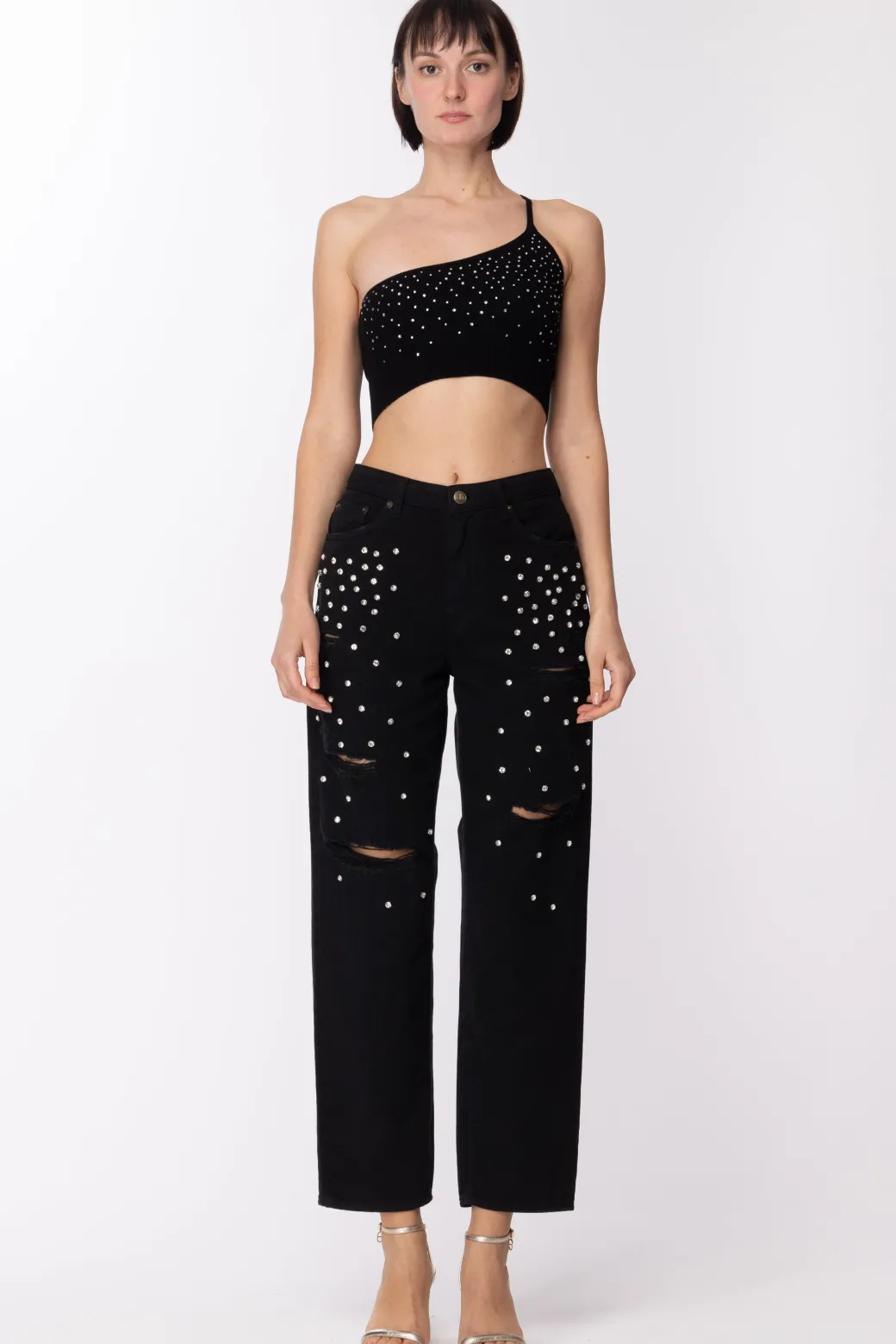 Donna Aniye By Top Monospalla con Strass
