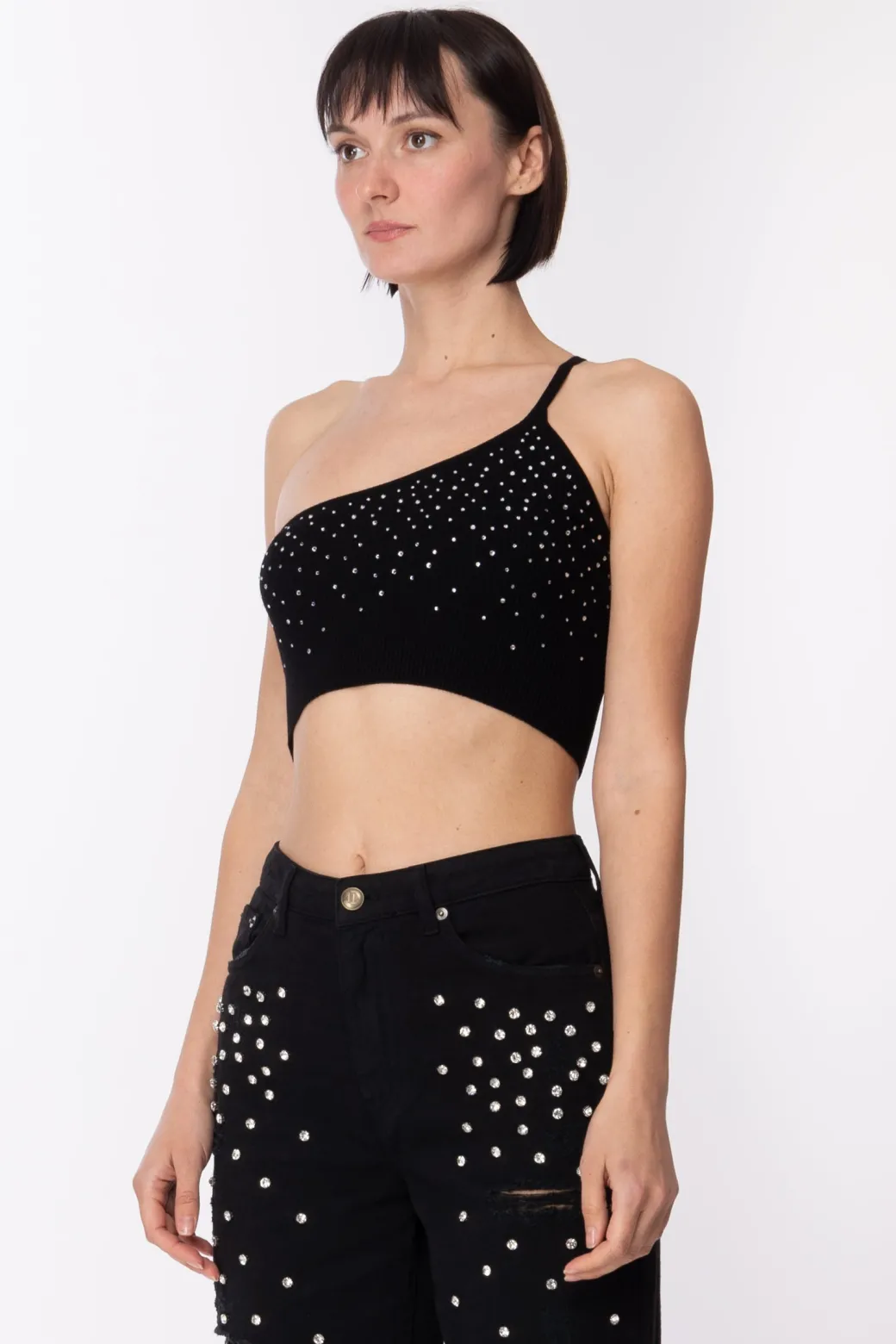Donna Aniye By Top Monospalla con Strass