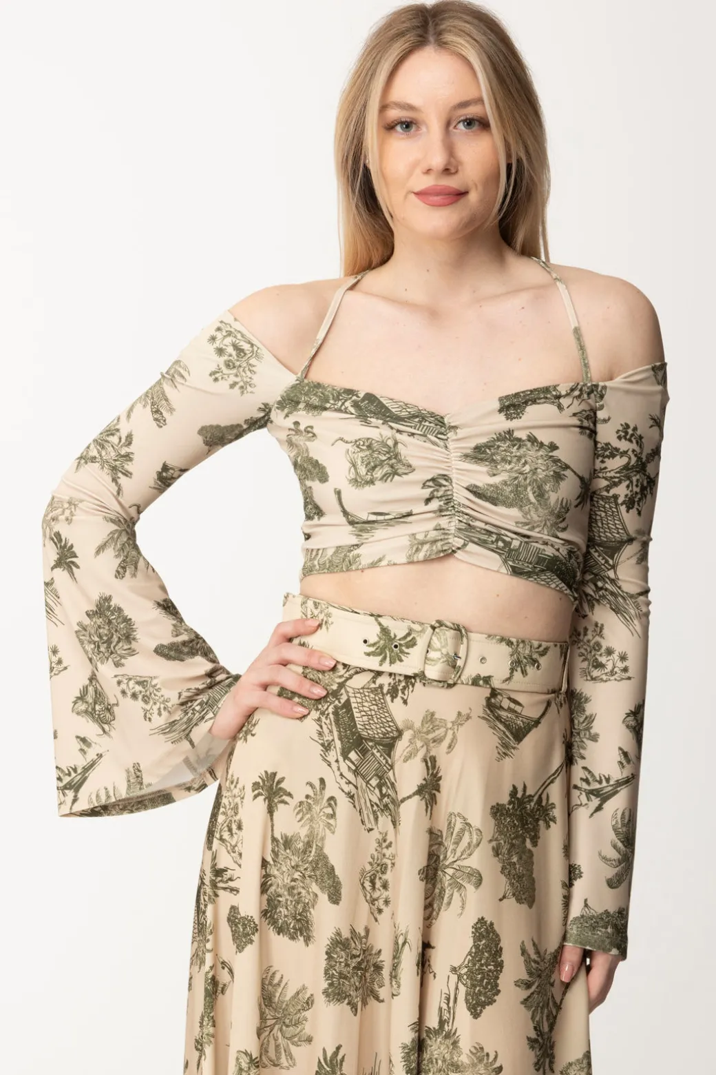 Donna Aniye By Top Off-shoulder Iry con Intrecci