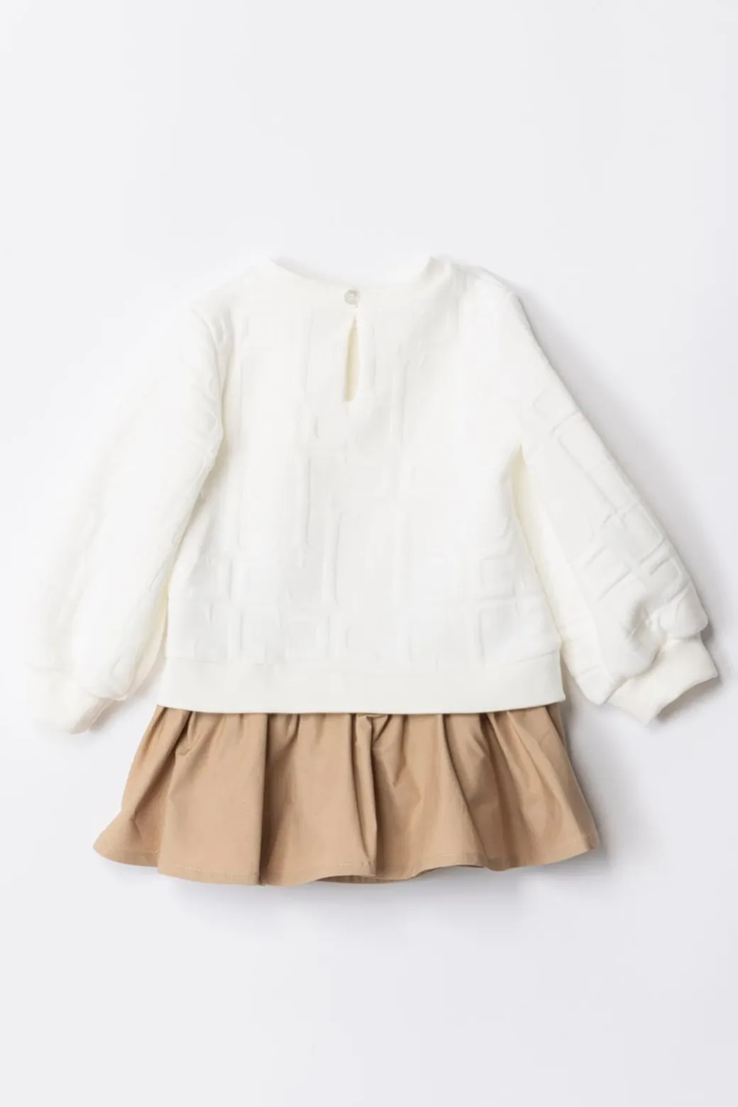 Elisabetta Franchi Bambina Abito Bi-color Embossed