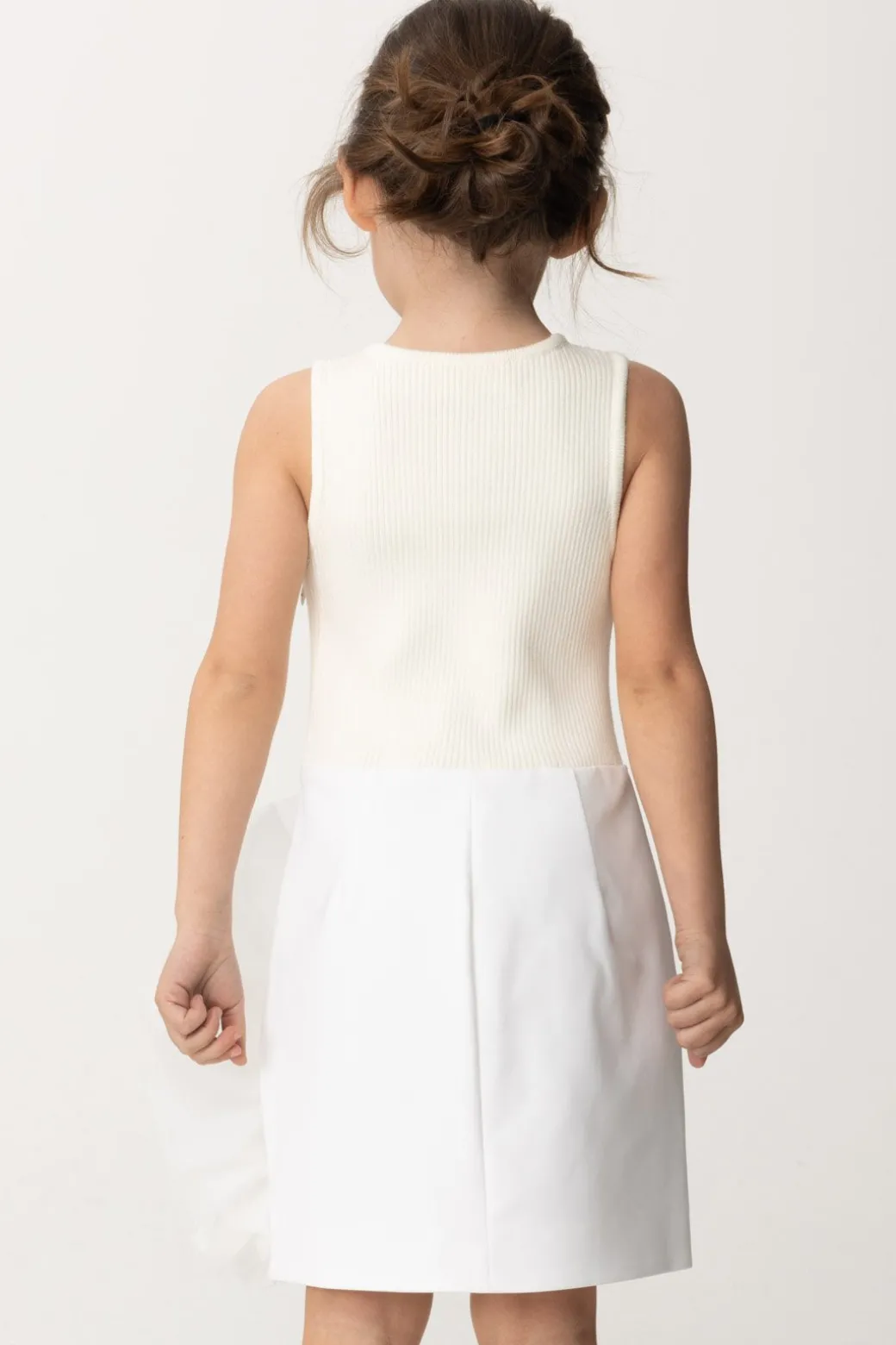 Elisabetta Franchi Bambina Abito con Dettaglio In Organza