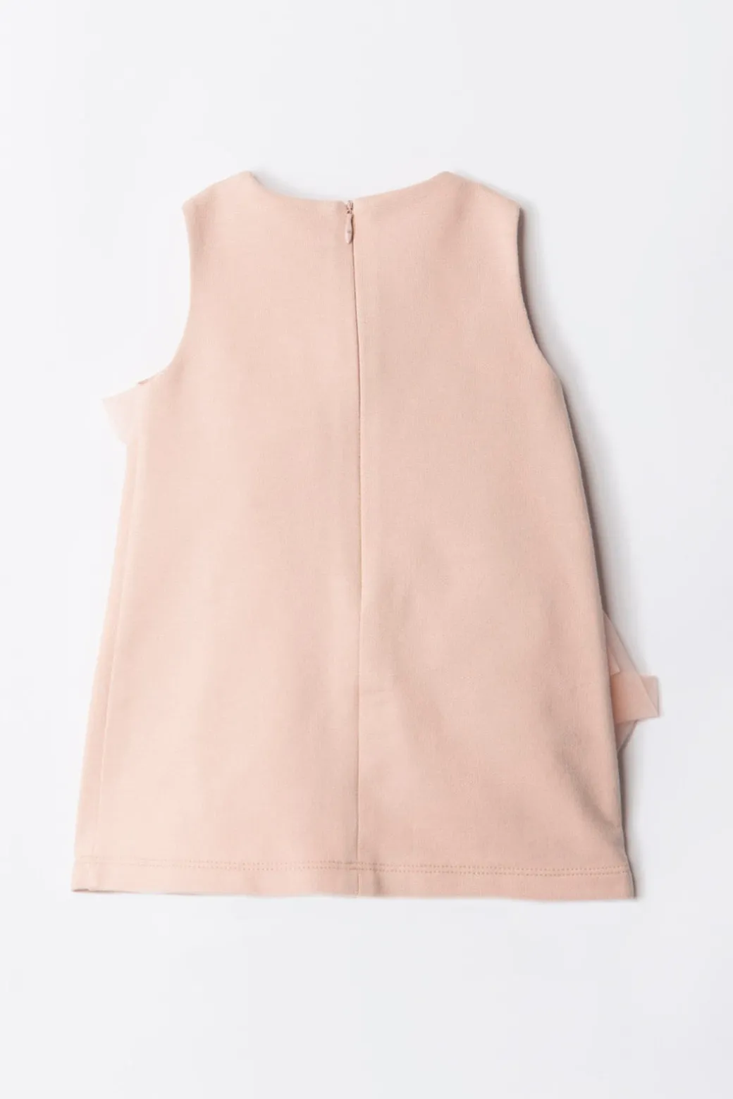 Elisabetta Franchi Bambina Abito In Felpa con Maxi Rose