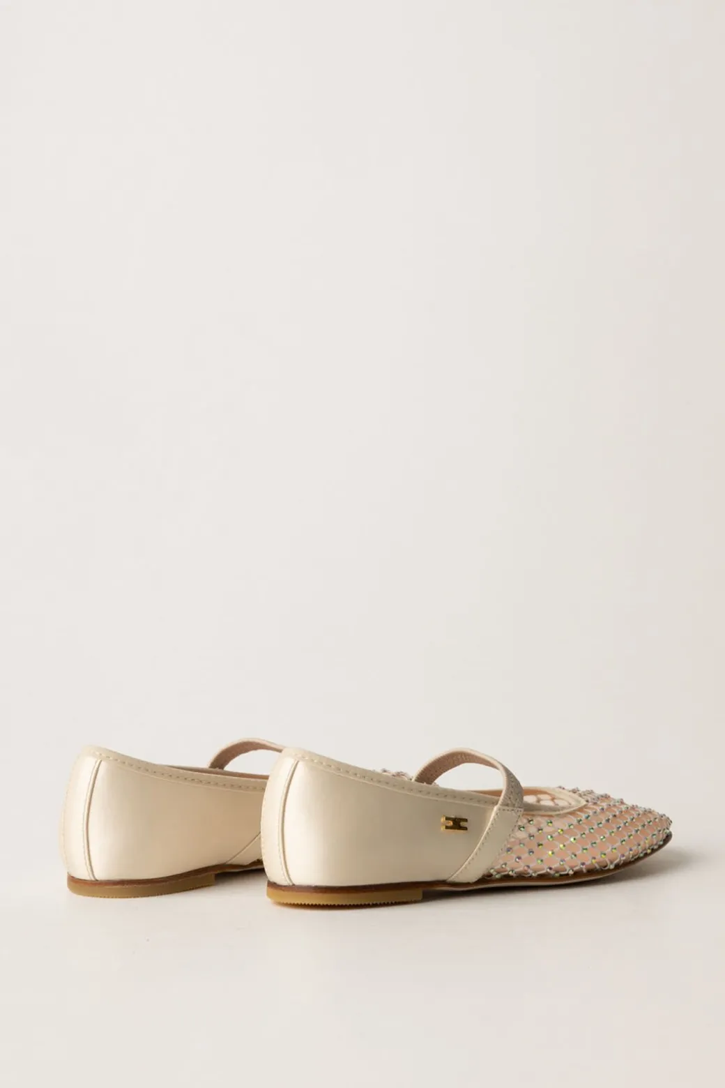 Elisabetta Franchi Bambina Ballerine a Rete con Strass