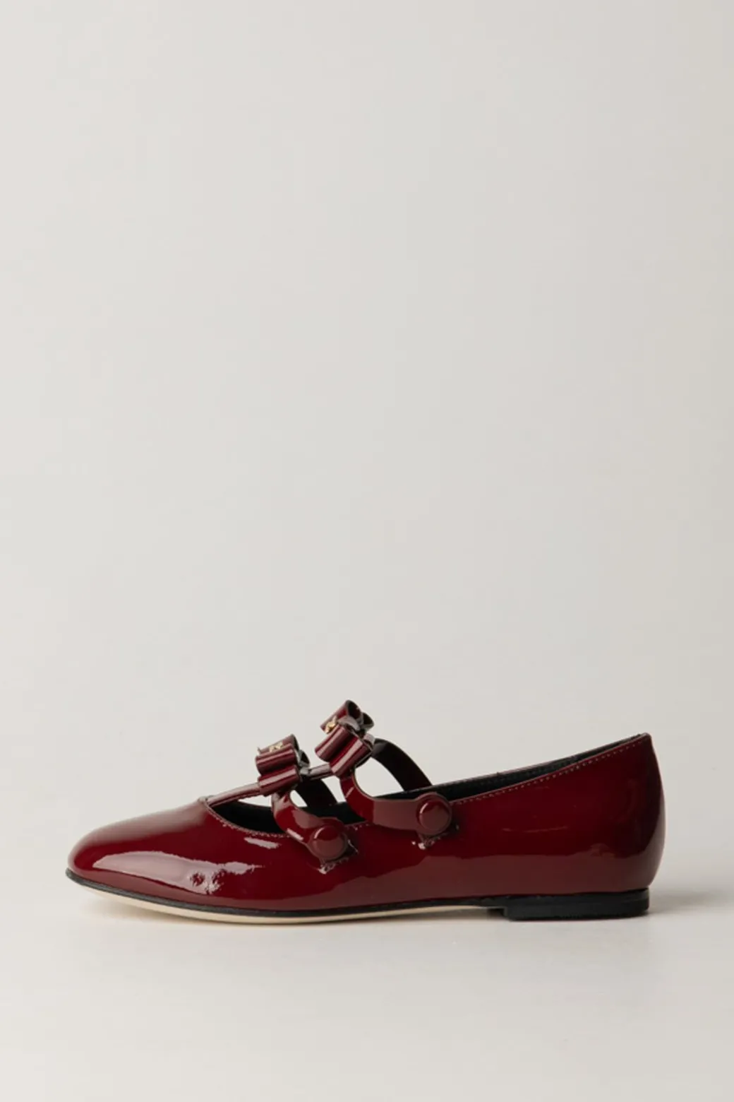 Elisabetta Franchi Bambina Ballerine In Vernice con Fiocchetti