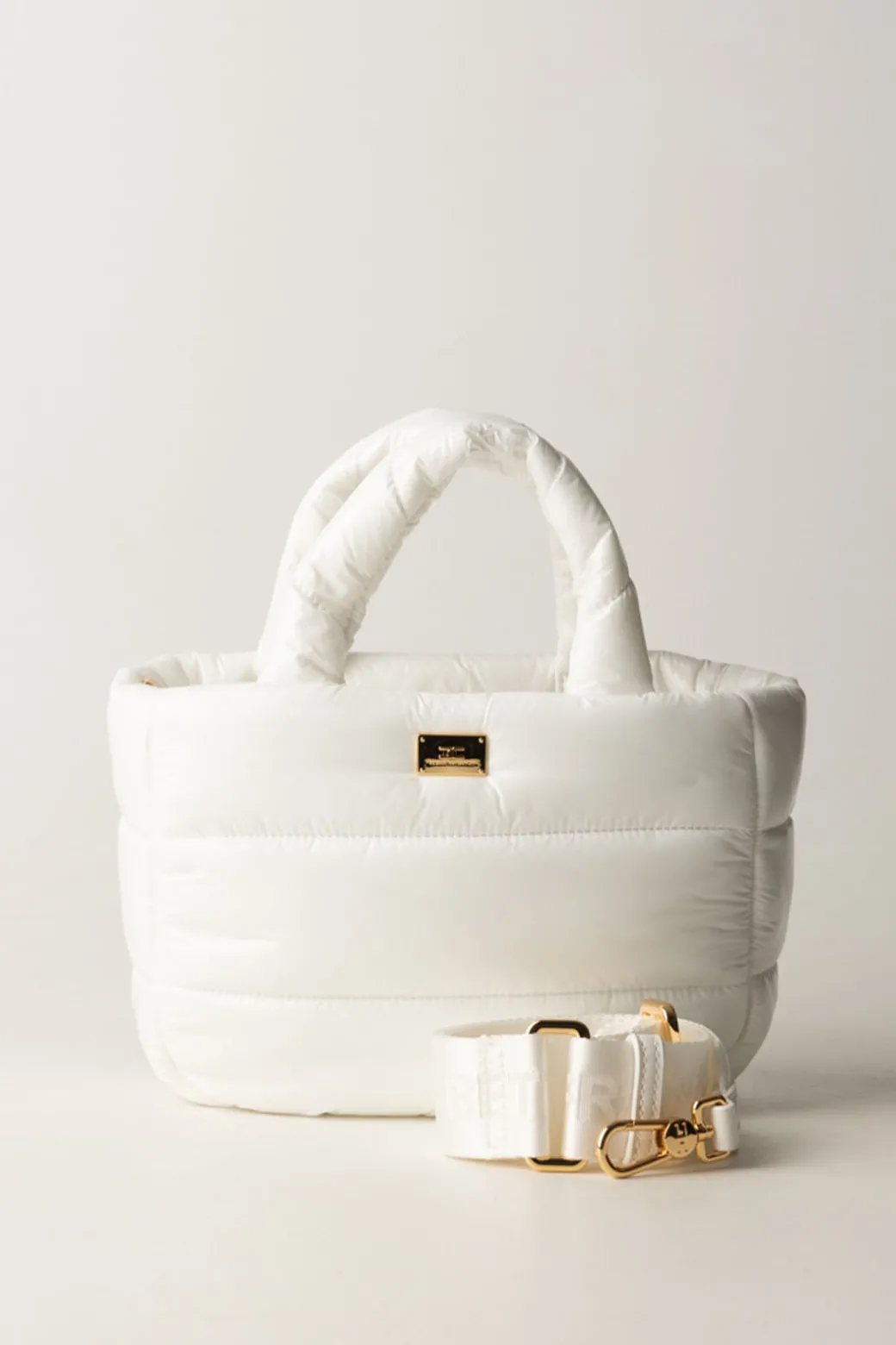 Elisabetta Franchi Bambina Borsa a Mano In Nylon Imbottita