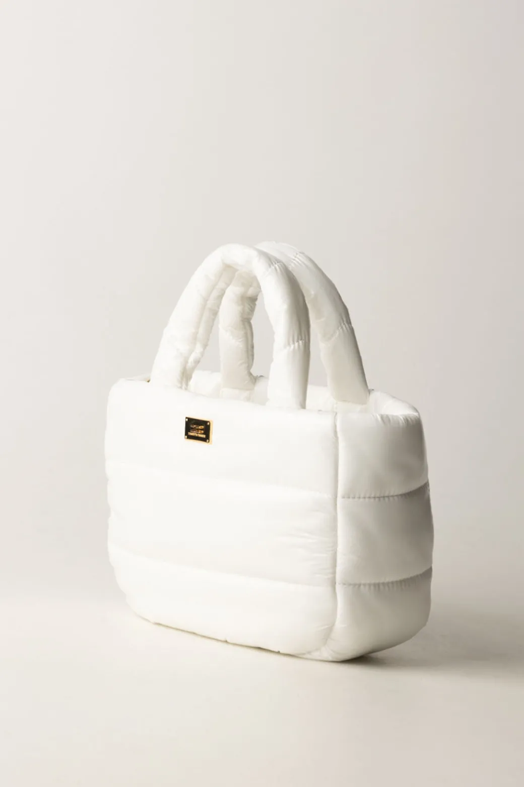 Elisabetta Franchi Bambina Borsa a Mano In Nylon Imbottita
