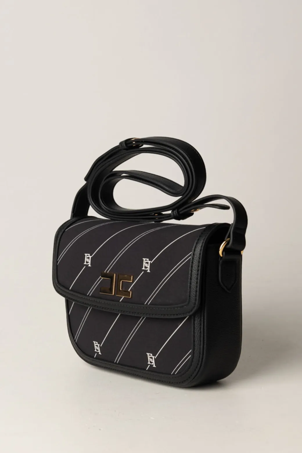 Elisabetta Franchi Bambina Borsa a Tracolla con Stampa Righe