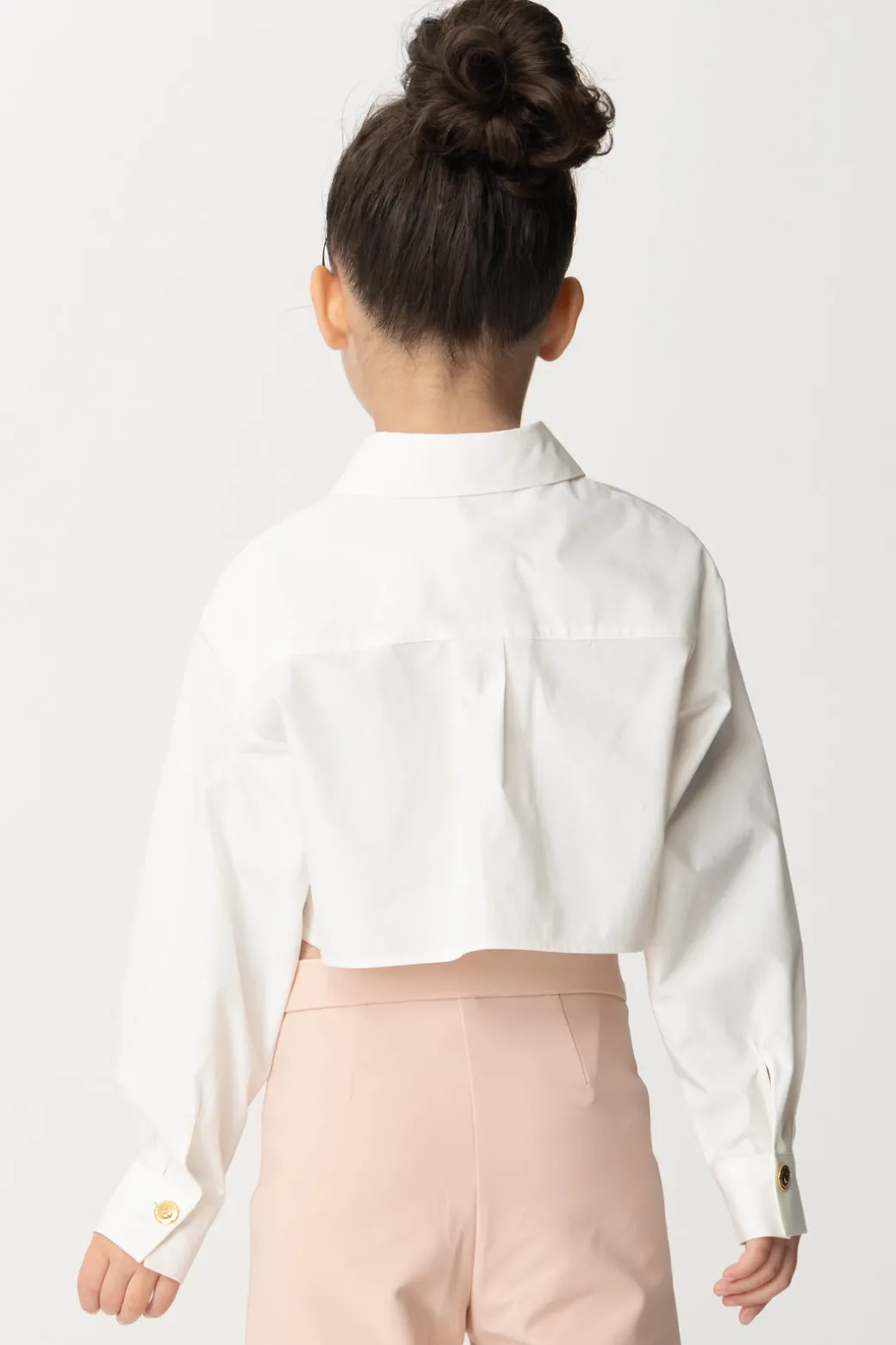 Elisabetta Franchi Bambina Camicia Corta con Tasche