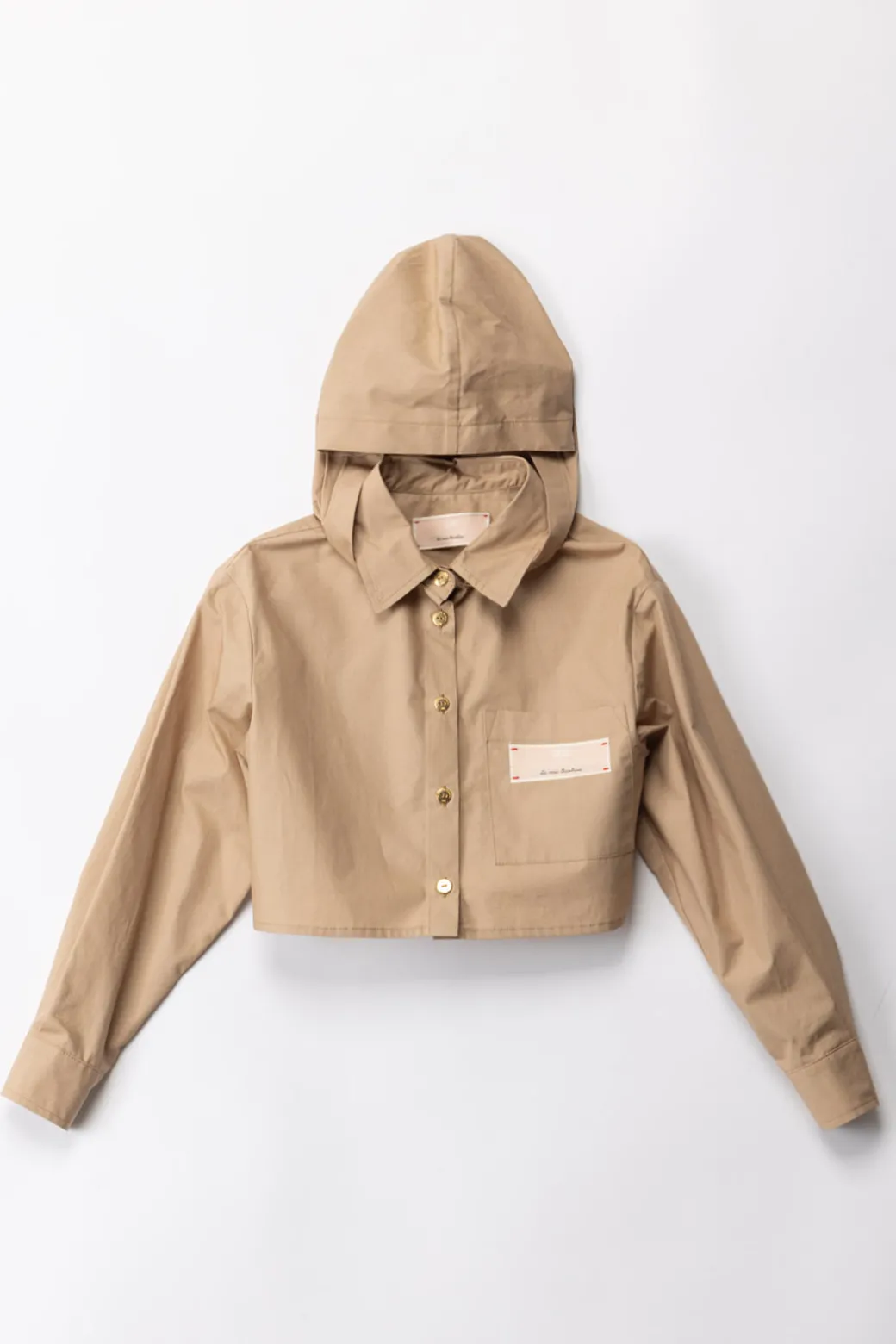 Elisabetta Franchi Bambina Camicia Crop con Cappuccio