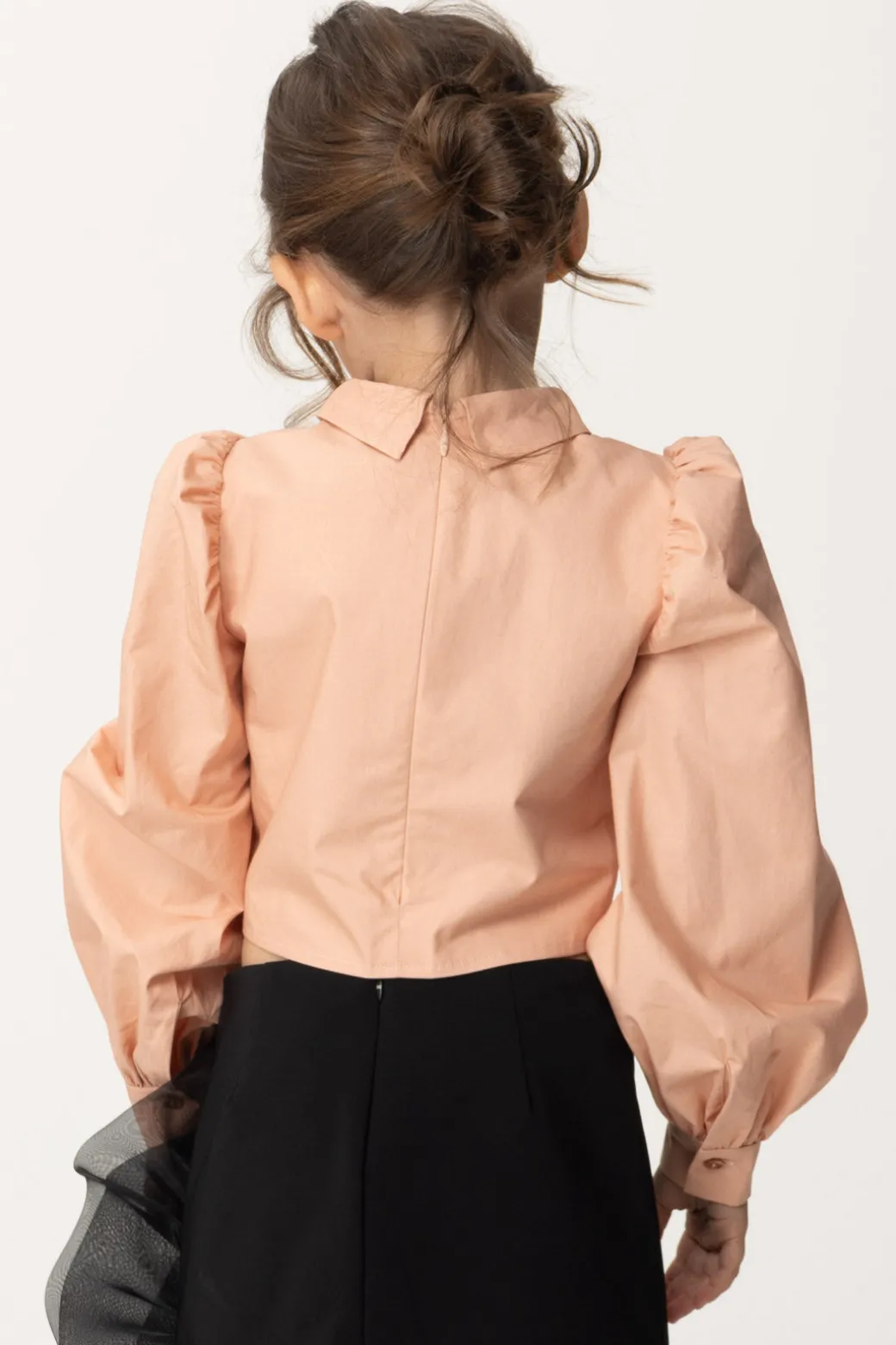 Elisabetta Franchi Bambina Camicia Cropped a Incrocio