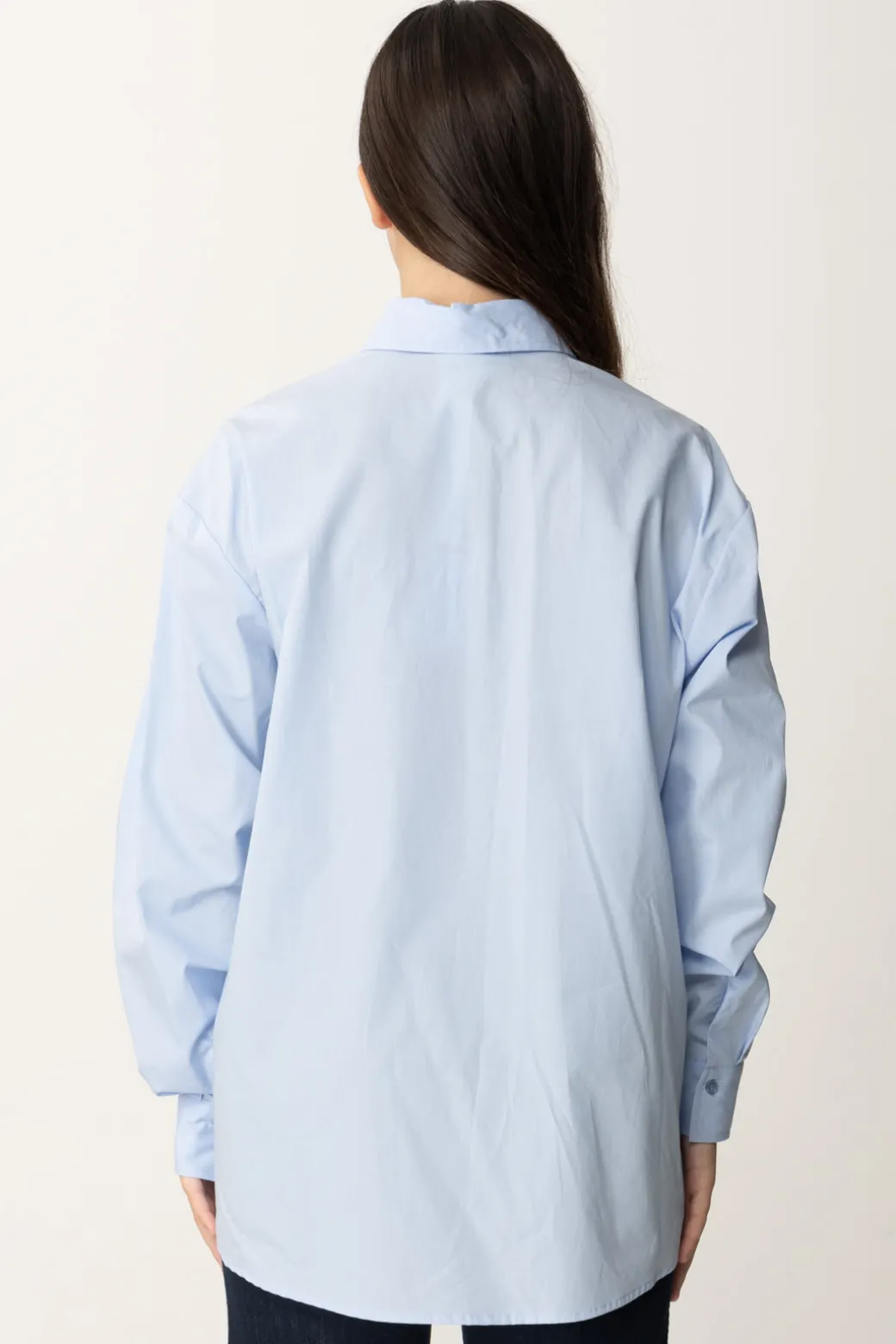 Elisabetta Franchi Bambina Camicia Stile T-shirt con Stampa Logo