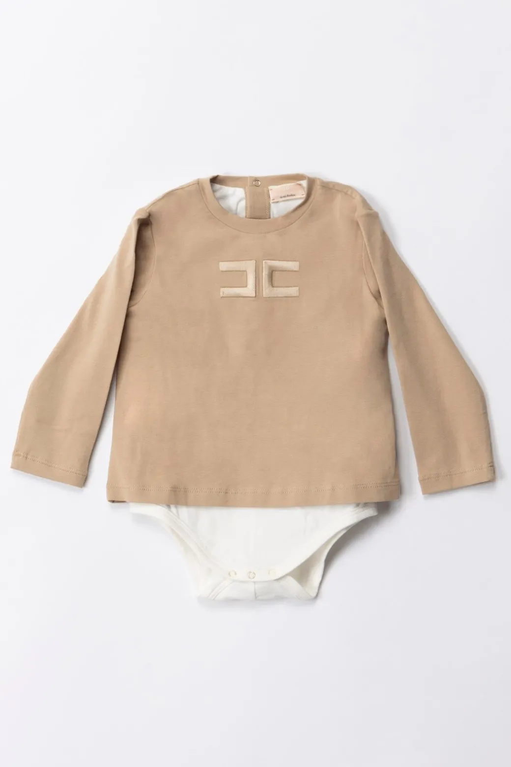 Elisabetta Franchi Bambina Completo Body e Leggings Logo Embossed