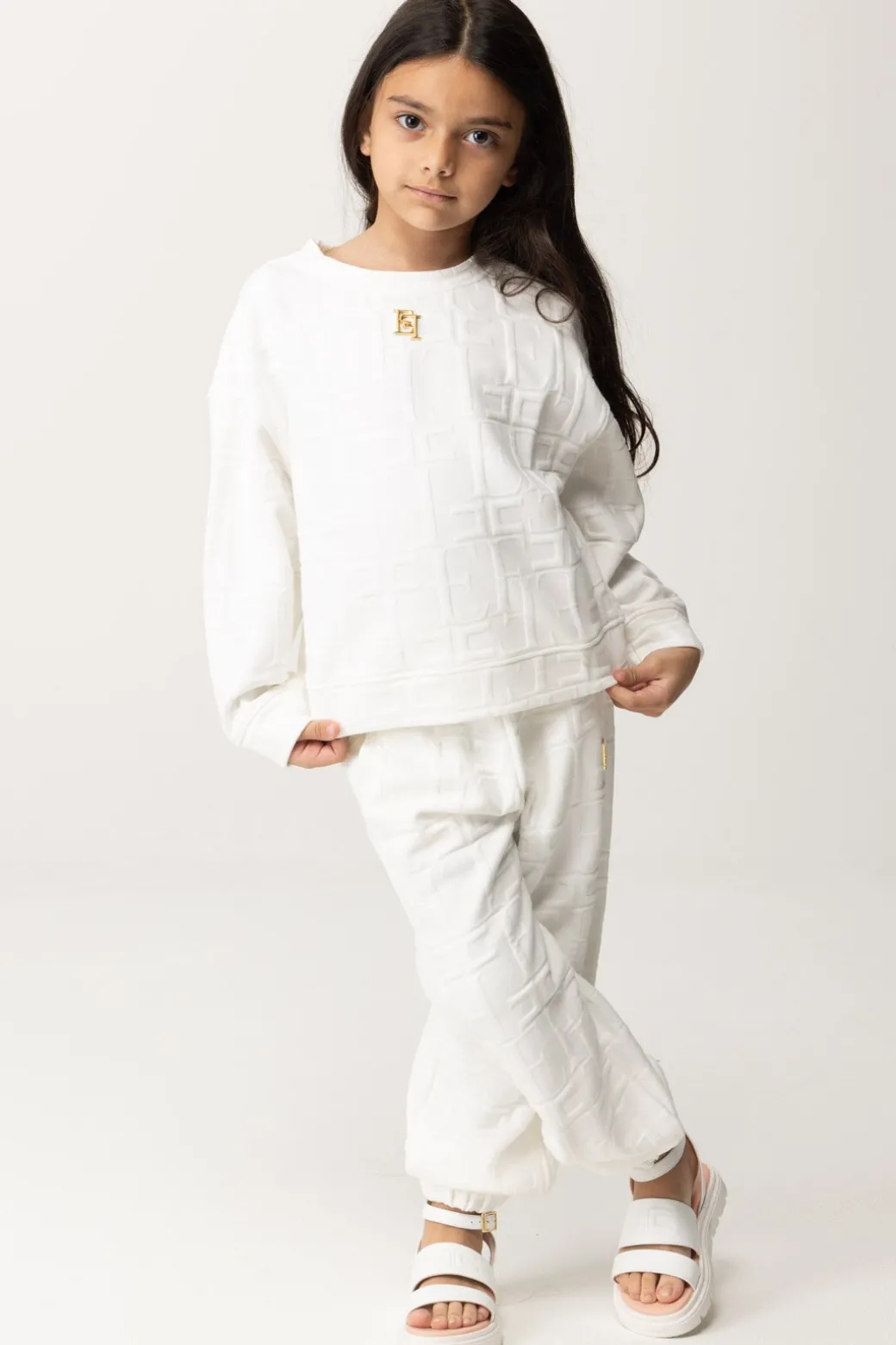 Elisabetta Franchi Bambina Felpa Embossed
