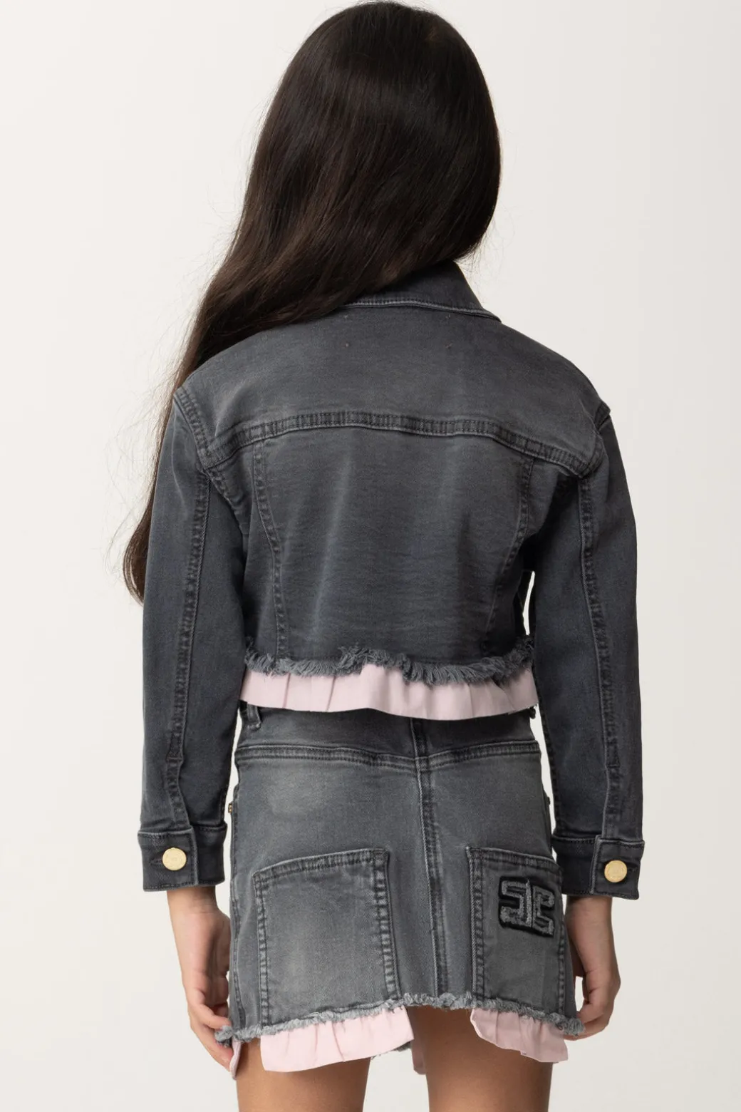 Elisabetta Franchi Bambina Giacca In Jeans
