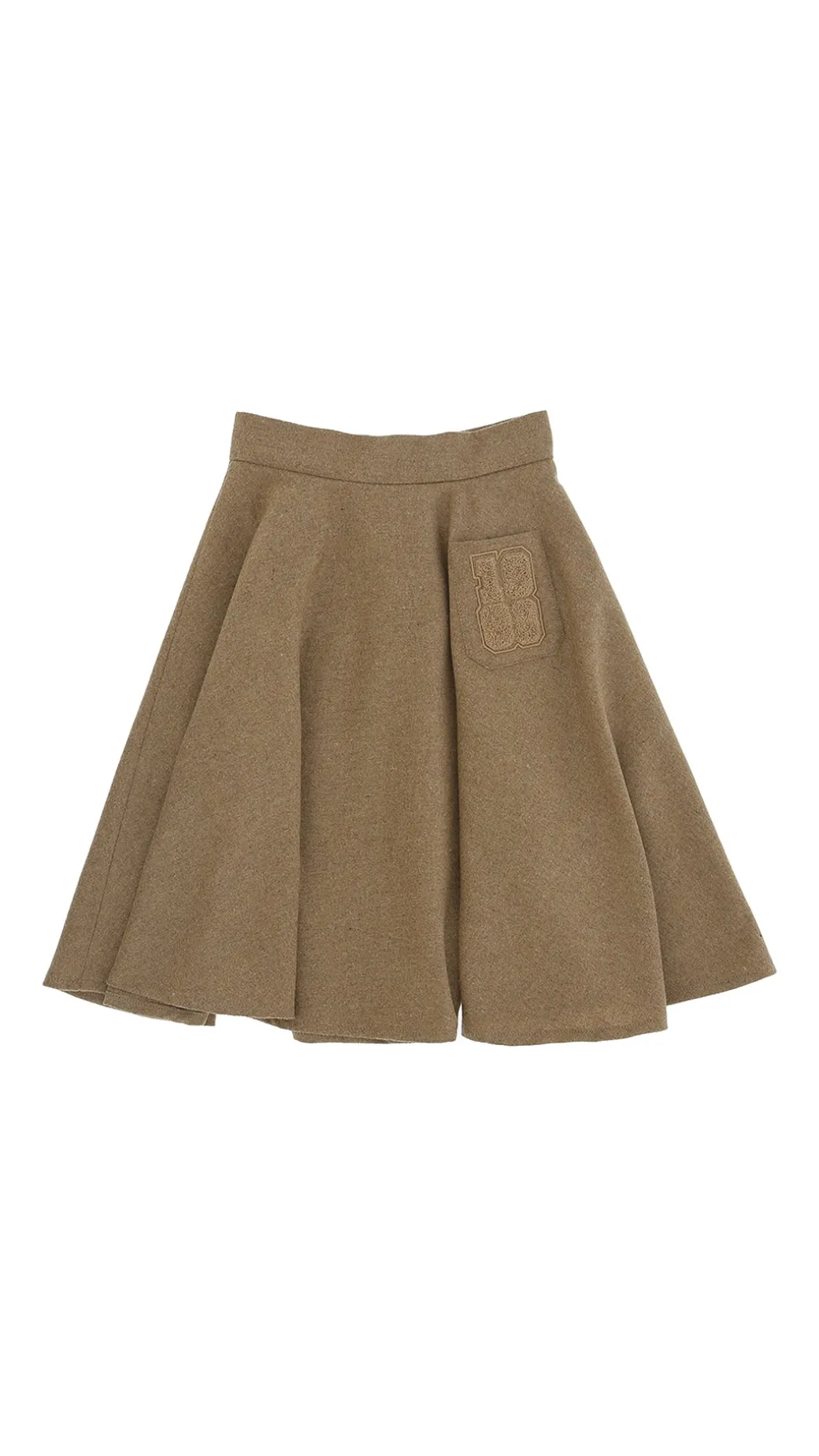 Elisabetta Franchi Bambina Gonna a Ruota In Lana con Ricamo 1998