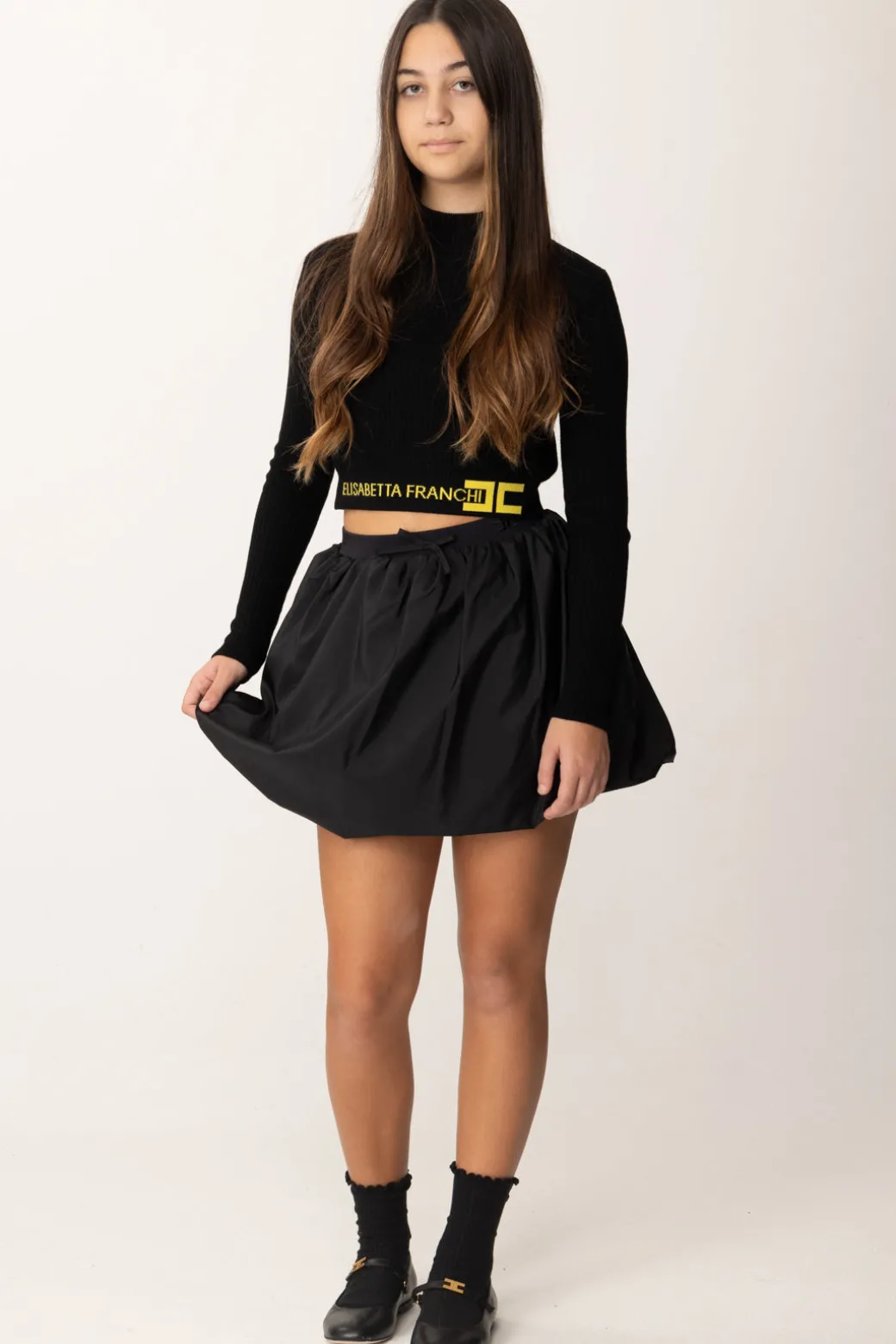 Elisabetta Franchi Bambina Gonna Baloon In Vela