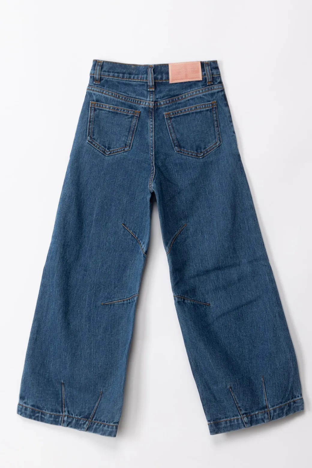 Elisabetta Franchi Bambina Jeans Ampi con Cuciture