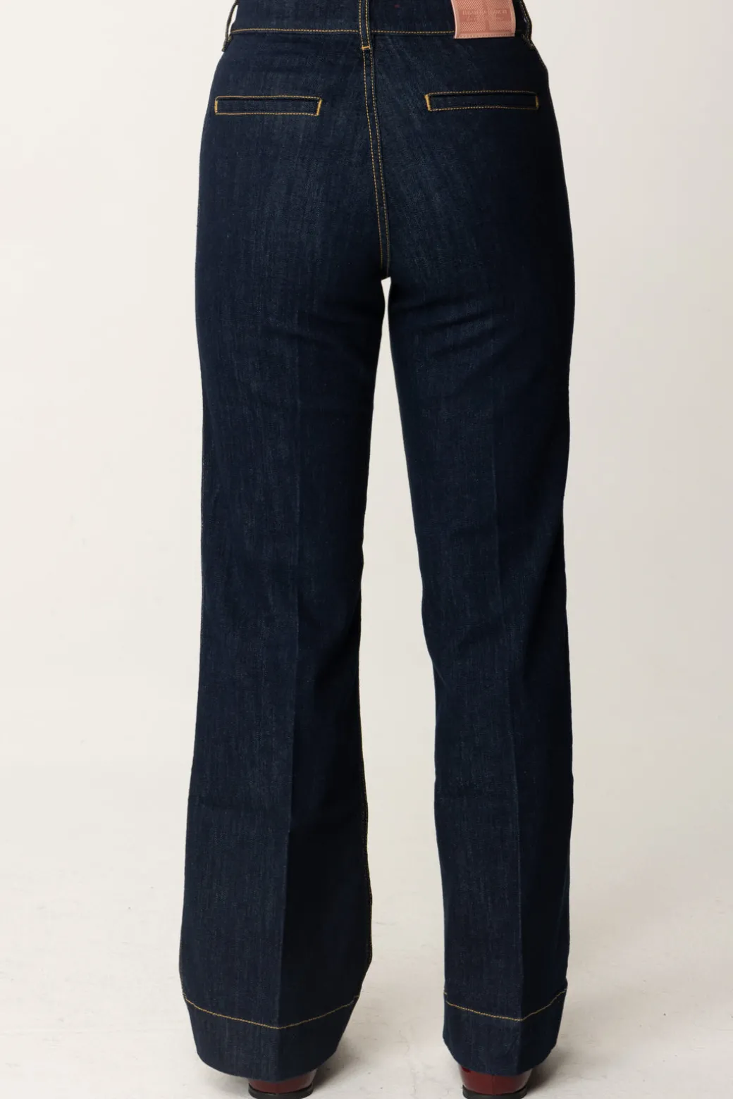 Elisabetta Franchi Bambina Jeans con Placca Logo a Scudetto
