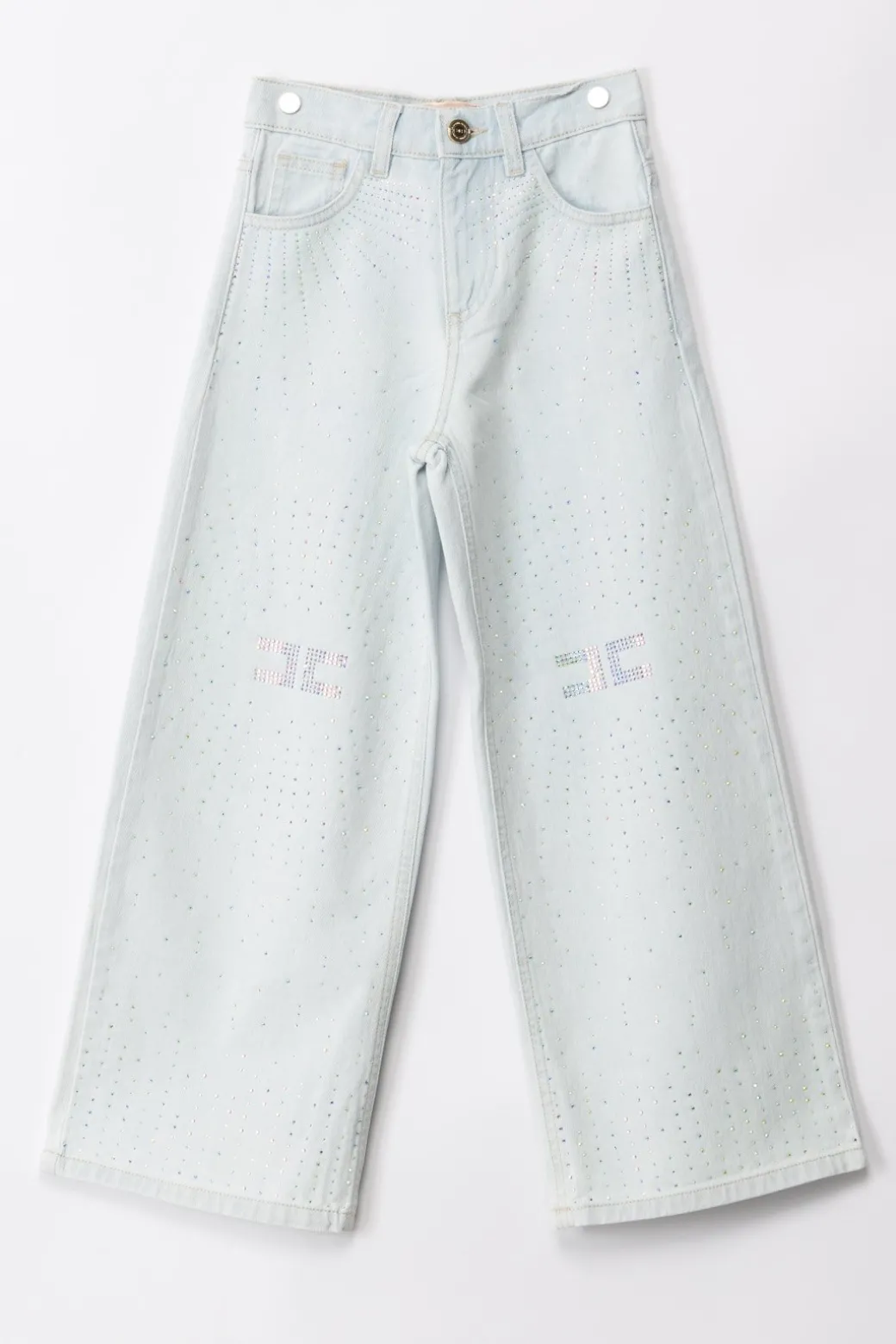 Elisabetta Franchi Bambina Jeans con Strass