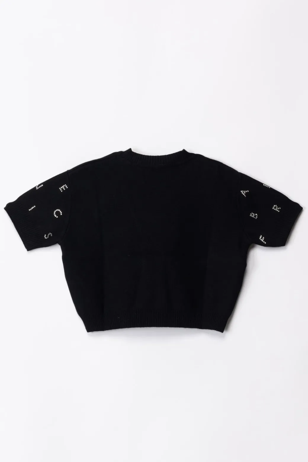 Elisabetta Franchi Bambina Maglia con Logo In Strass