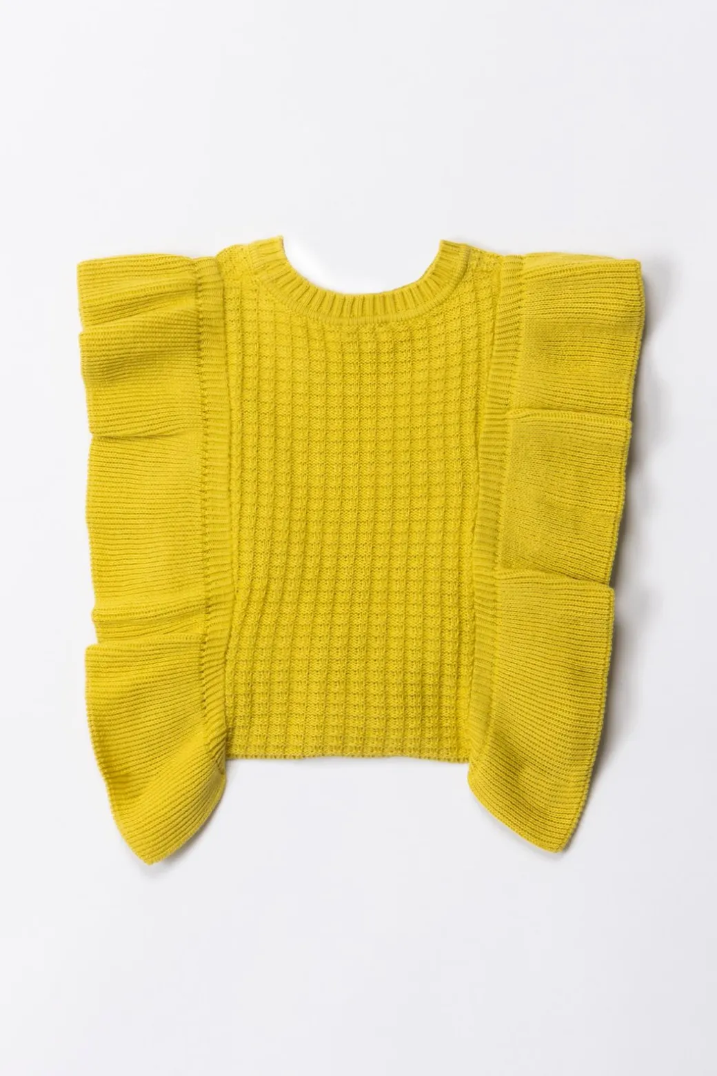 Elisabetta Franchi Bambina Maglia Tricot con Logo e Volant