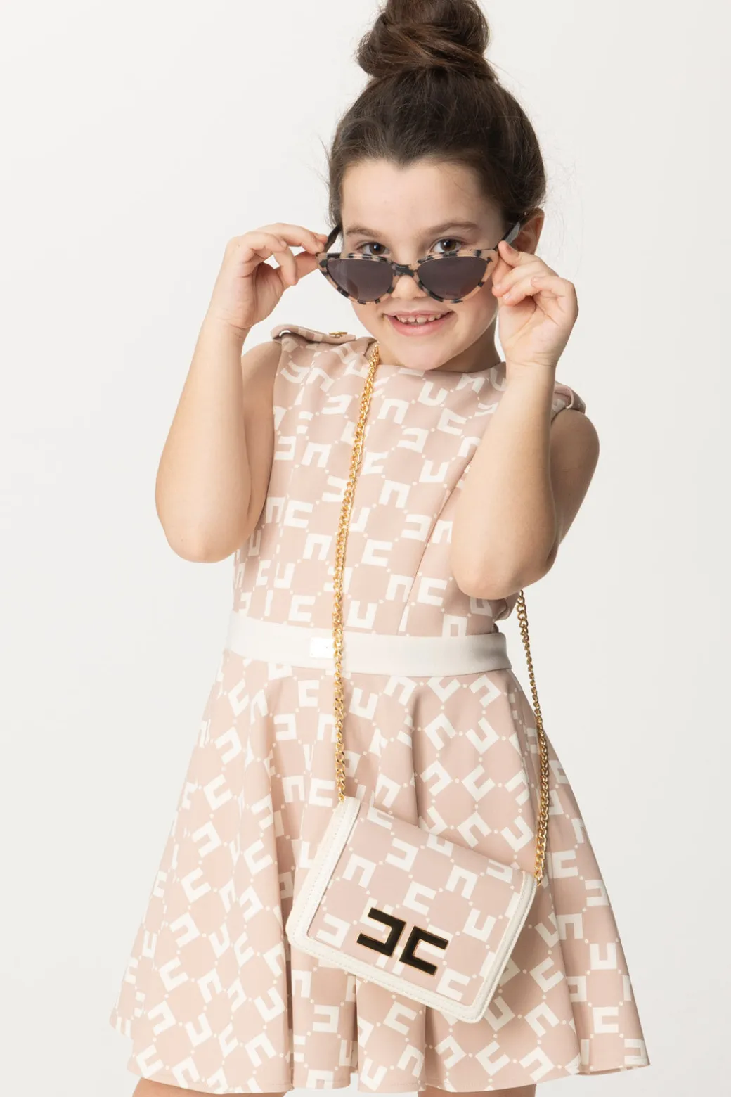 Elisabetta Franchi Bambina Mini Tracolla con Logo