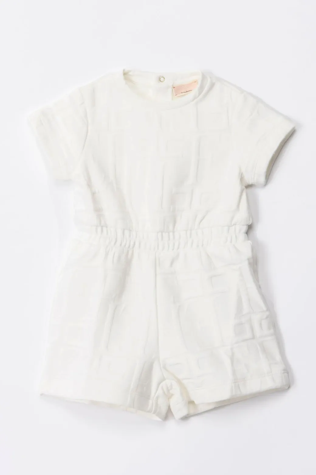 Elisabetta Franchi Bambina Pagliaccetto In Felpa con Logo Embossed