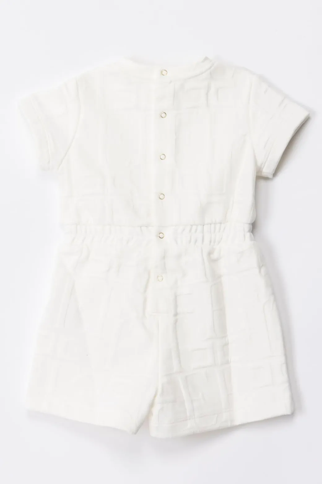 Elisabetta Franchi Bambina Pagliaccetto In Felpa con Logo Embossed