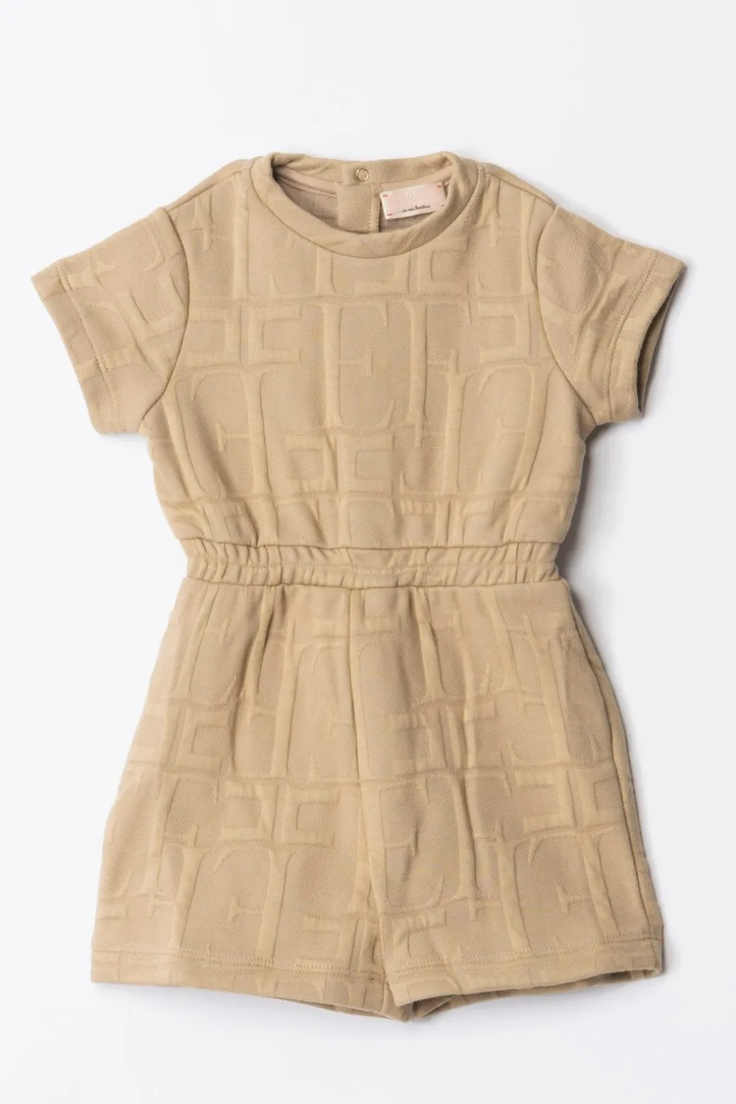 Elisabetta Franchi Bambina Pagliaccetto In Felpa con Logo Embossed