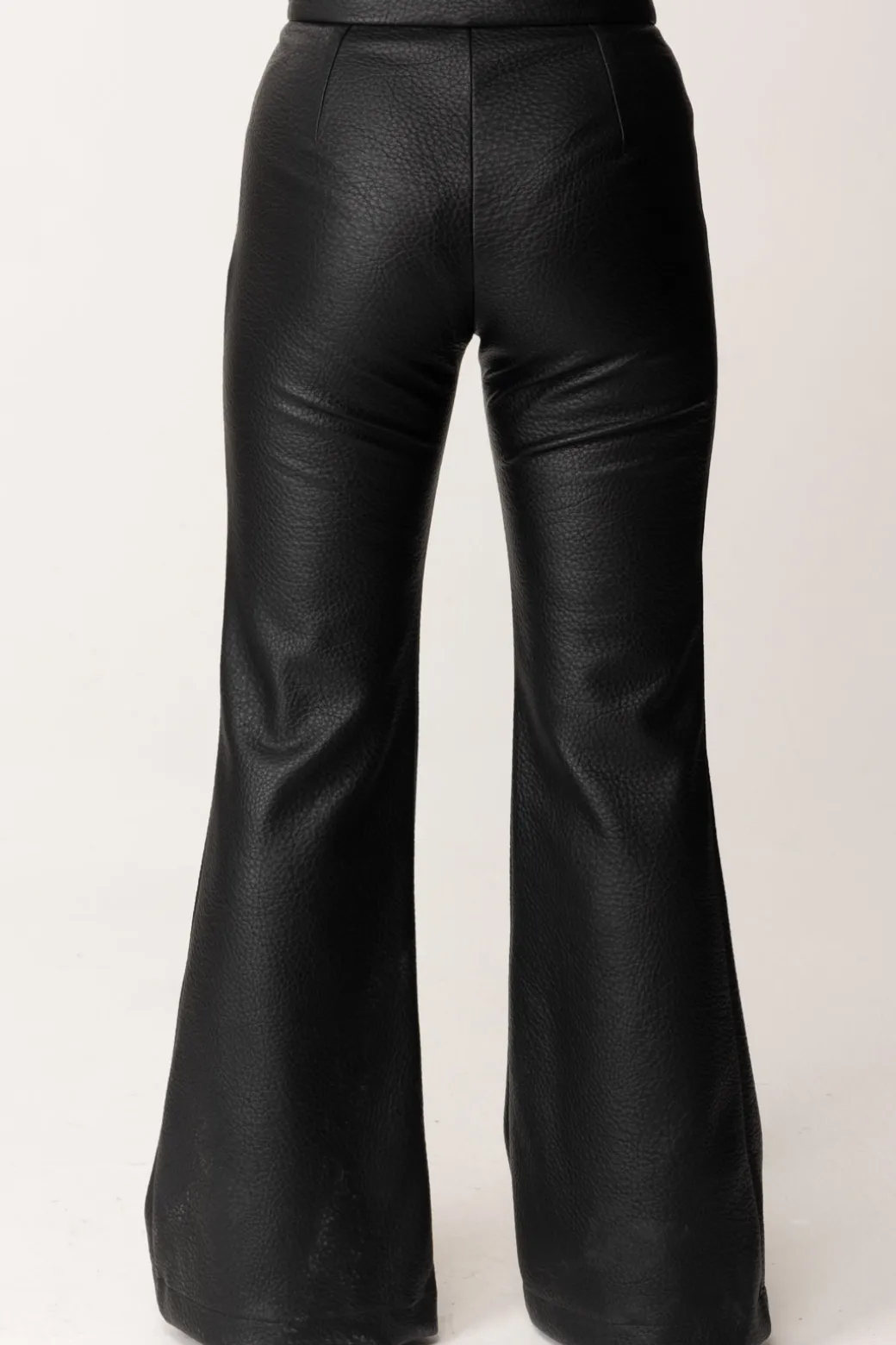 Elisabetta Franchi Bambina Pantalone a Zampa In Ecopelle con Zip