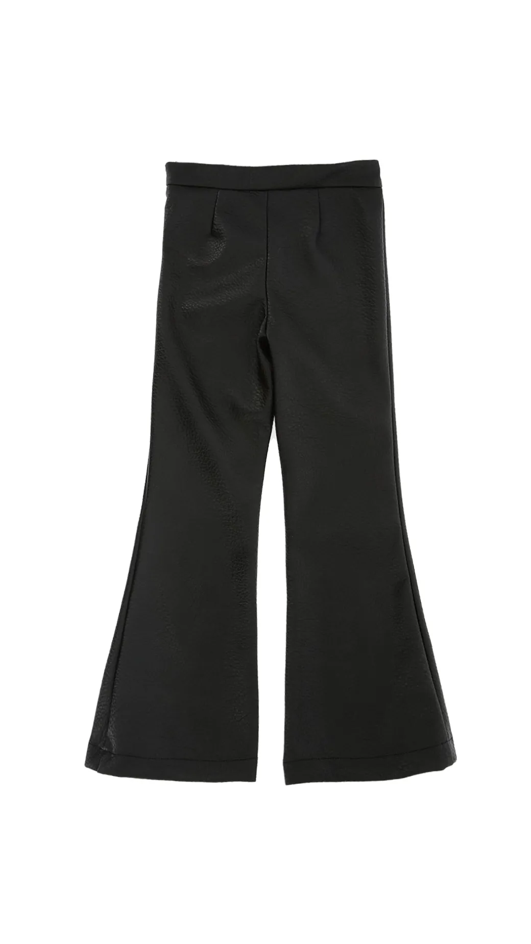 Elisabetta Franchi Bambina Pantalone a Zampa In Ecopelle con Zip